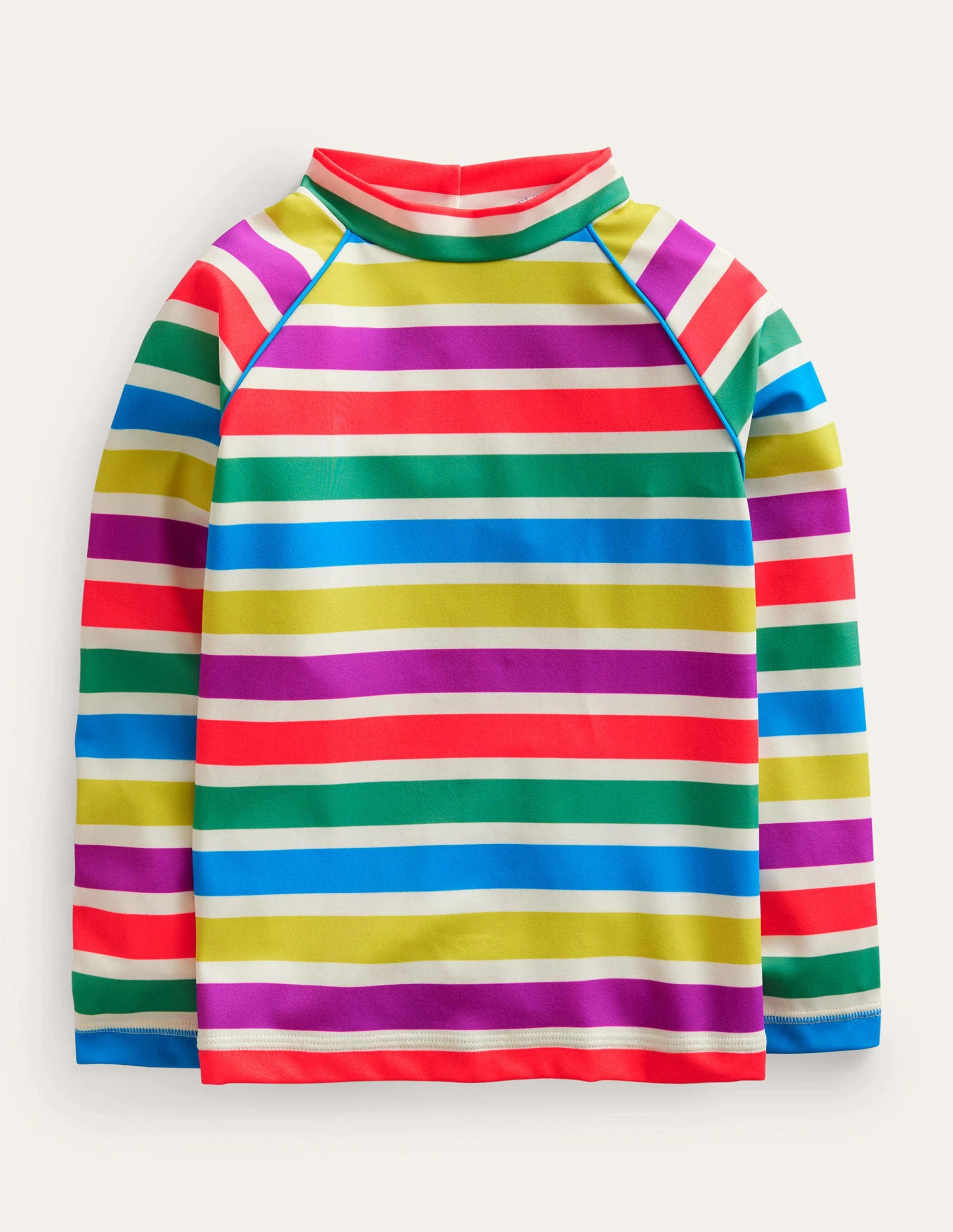 Patterned Rash Guard-Day Tripping Stripe