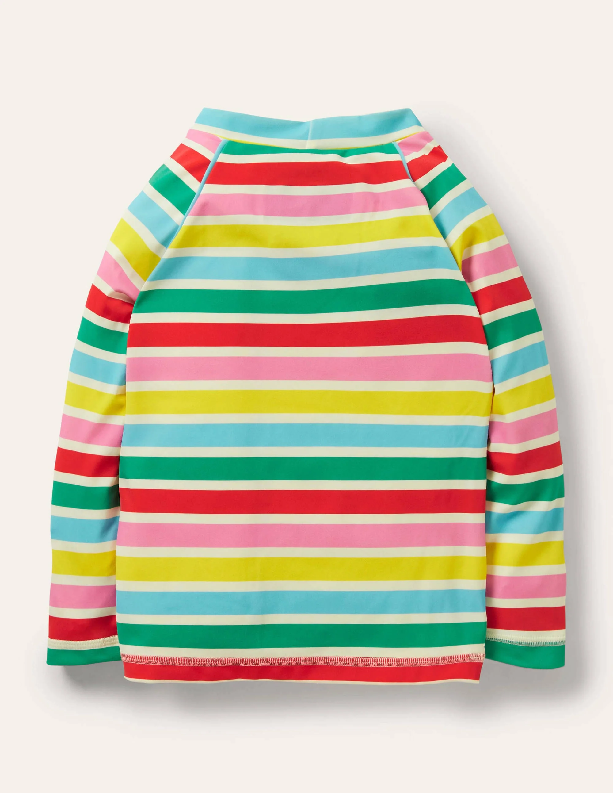 Patterned Rash Guard-Ivory/Multi Rainbow - Image 2