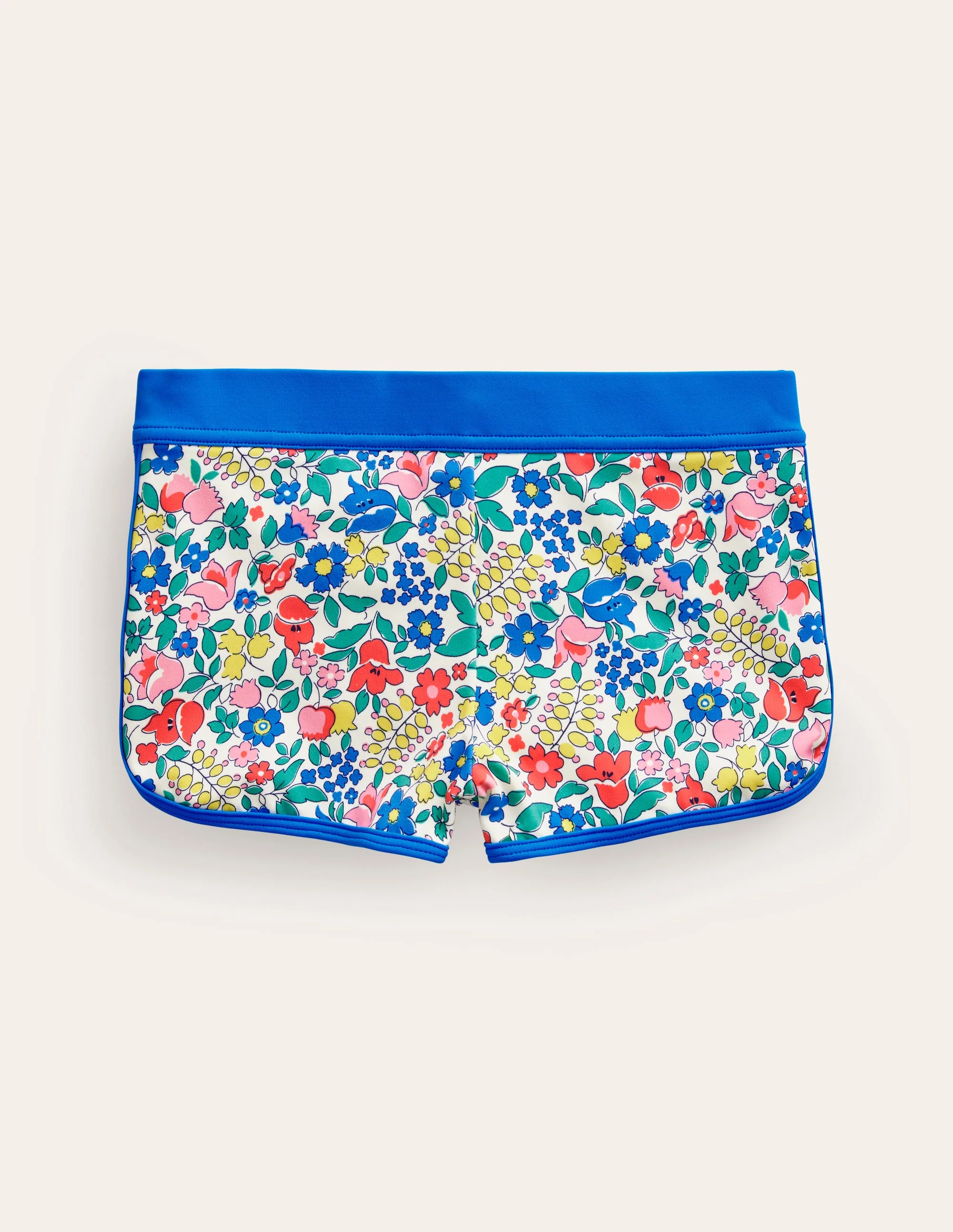 Patterned Swim Shorts-Multi Flowerbed