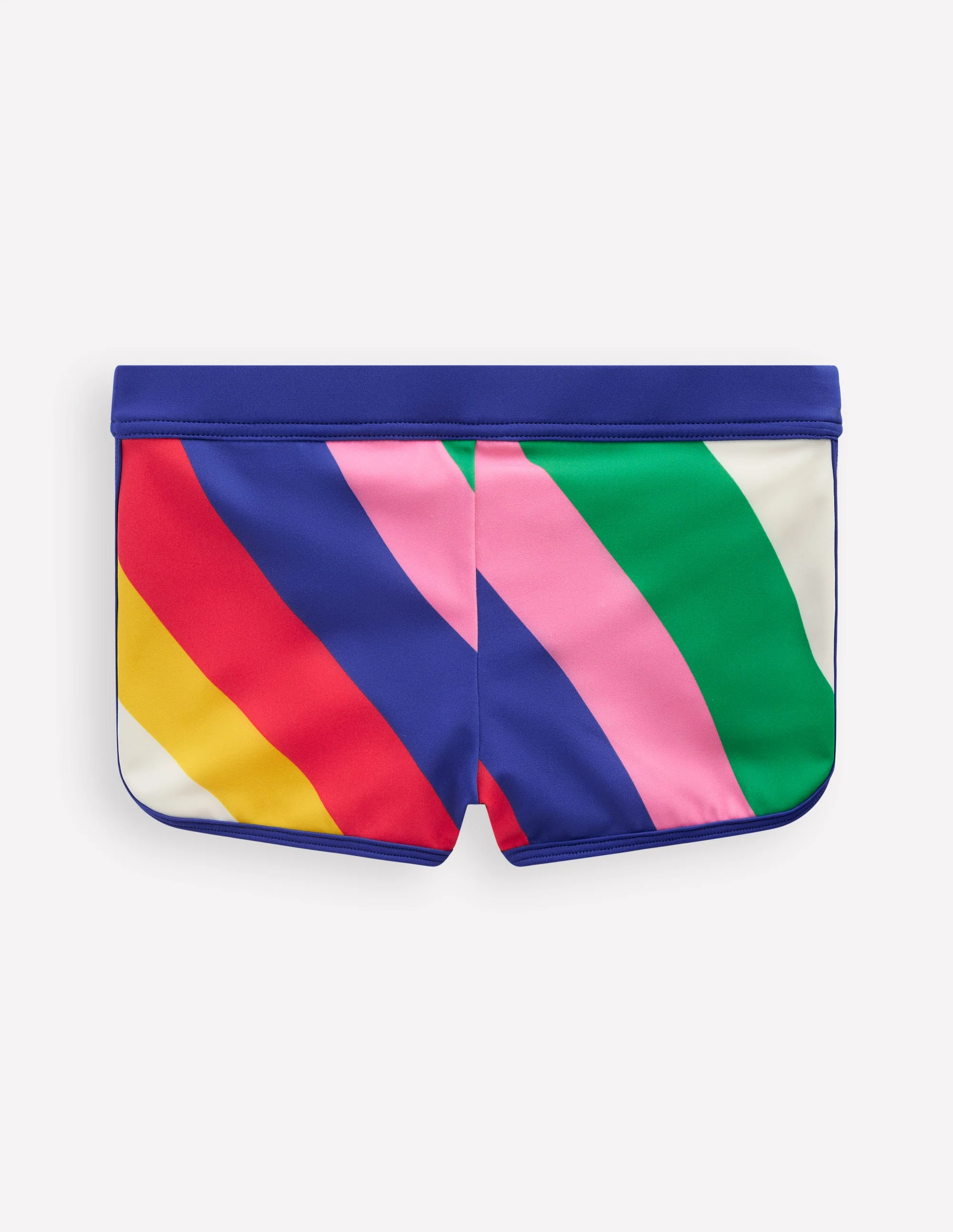 Patterned Swim Shorts-Multi Rainbow Swirl - Image 2