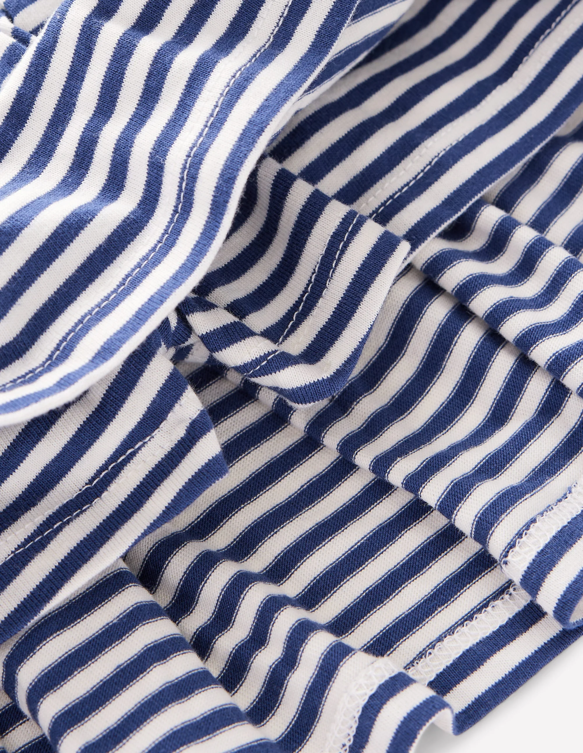 Pleated Jersey Skort-Starboard Ivory Stripe - Image 3