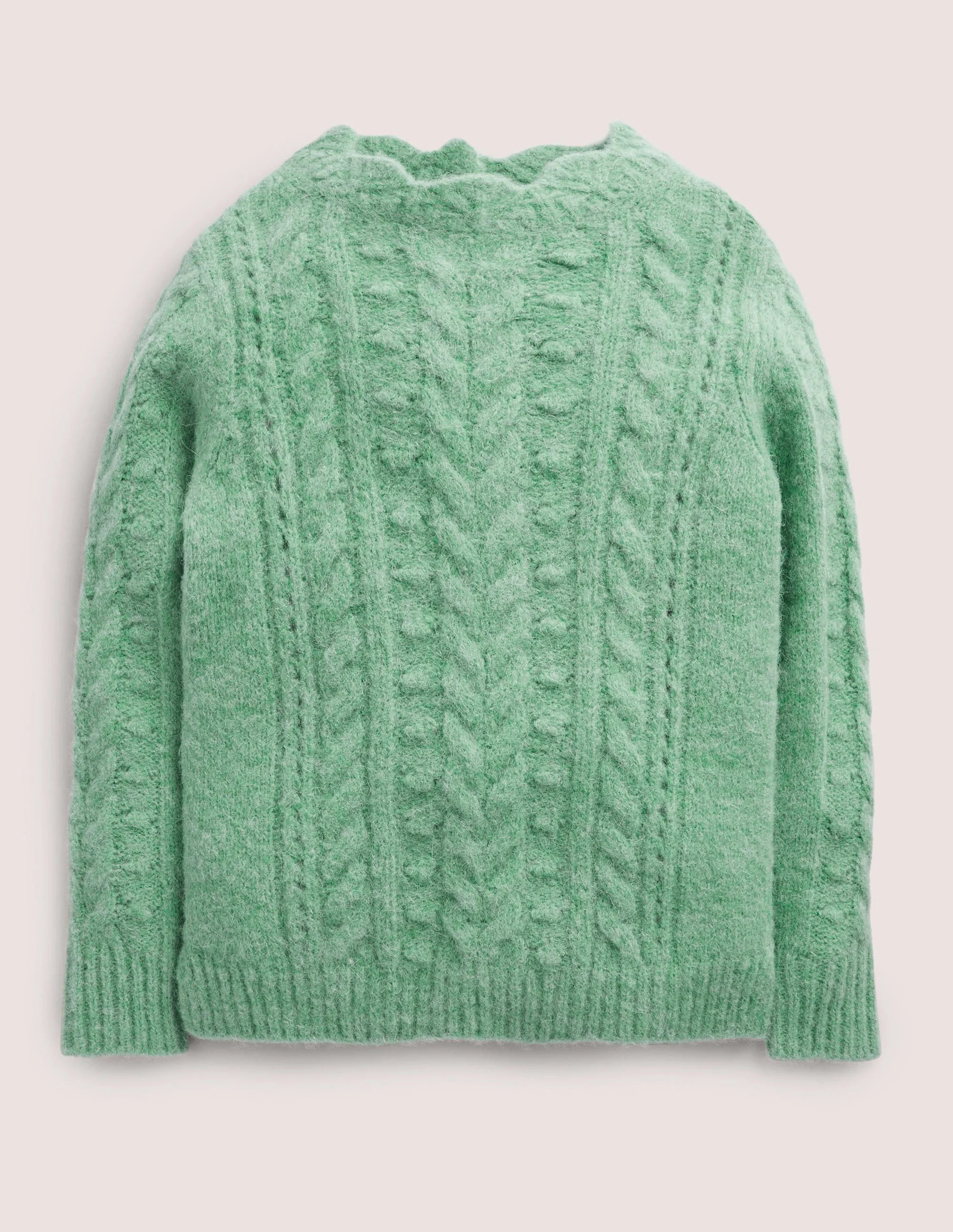 Pointelle Cable Sweater-Csarite