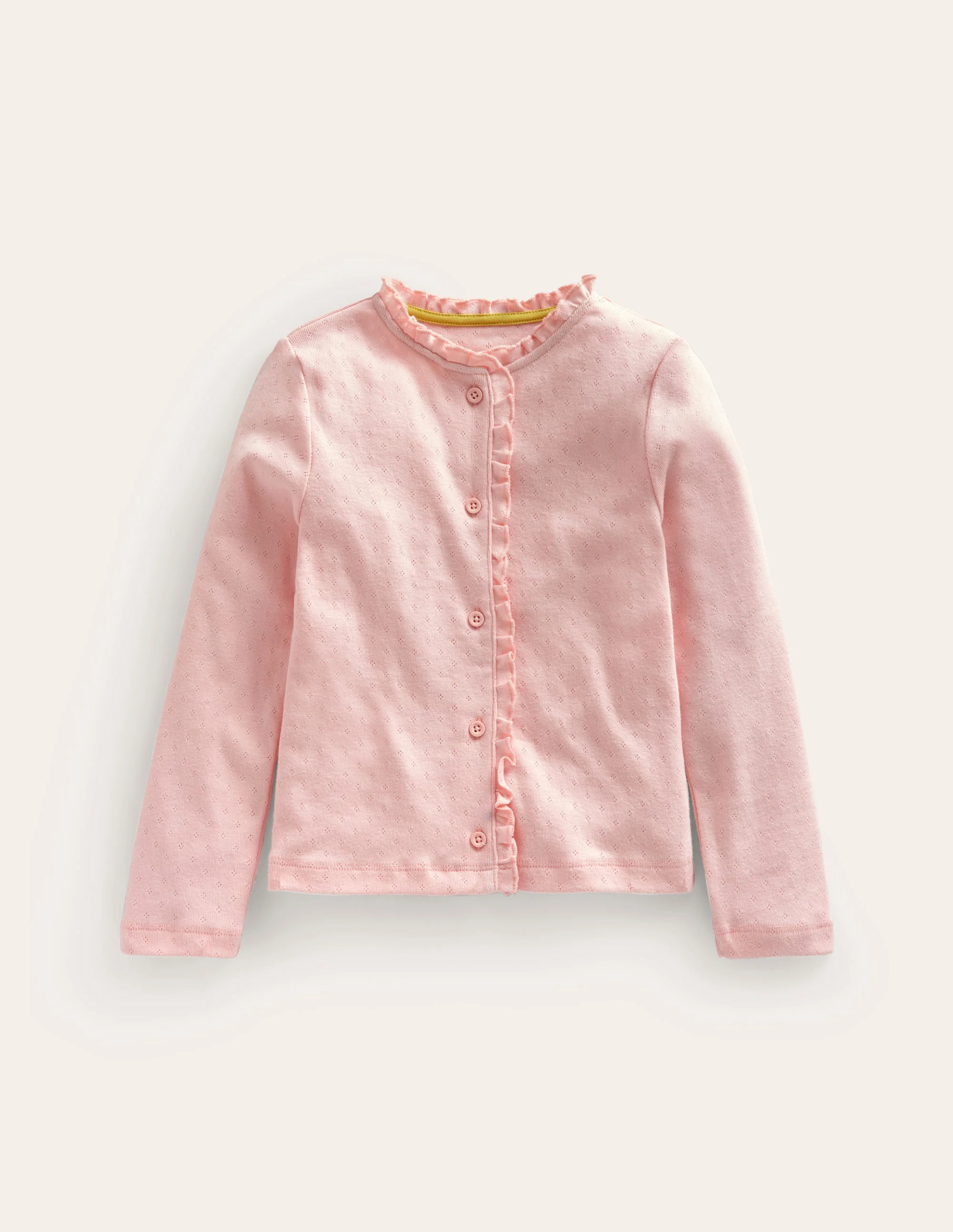 Pointelle Cardigan-Provence Dusty Pink