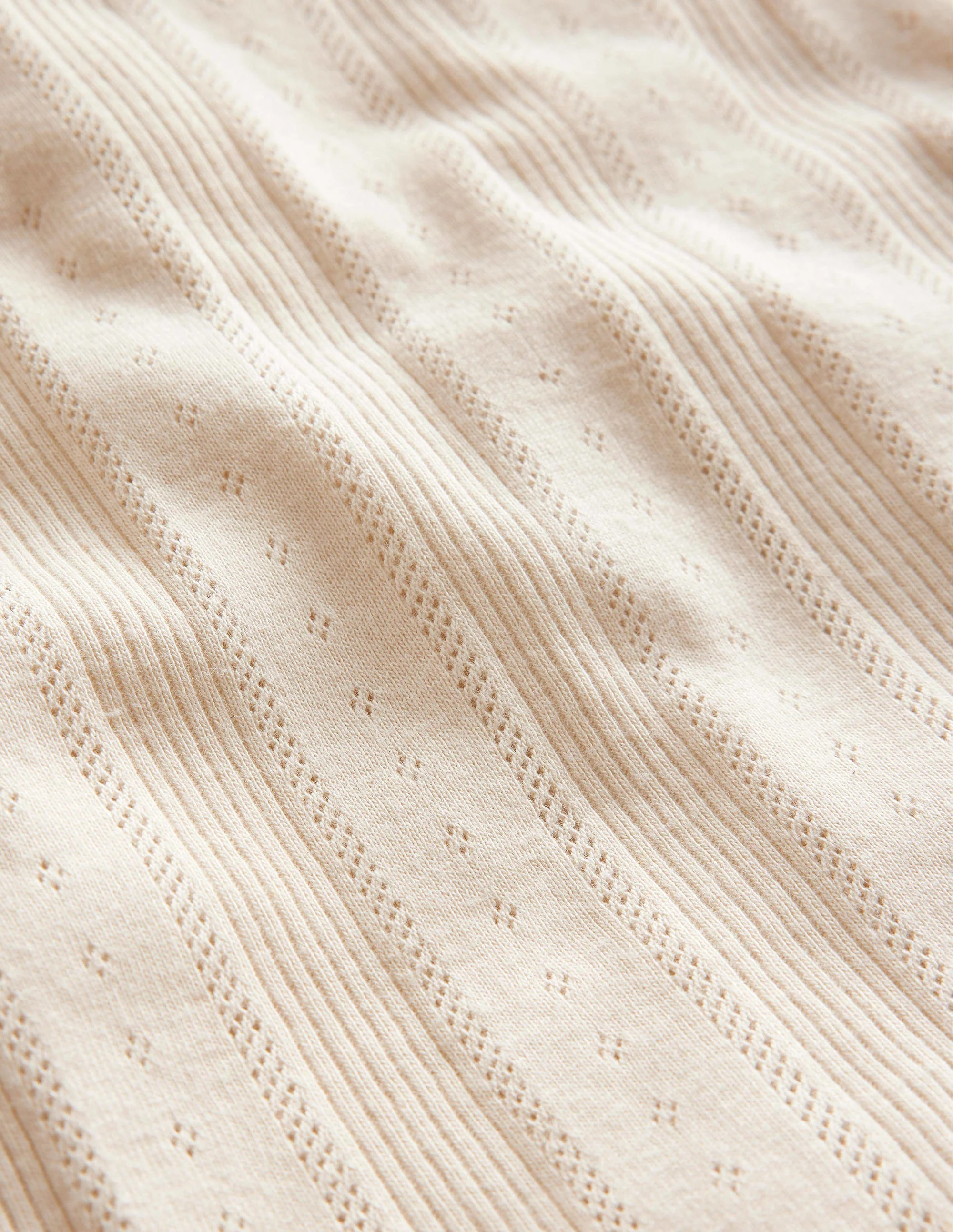 Pointelle Tank Top-Ivory - Image 3