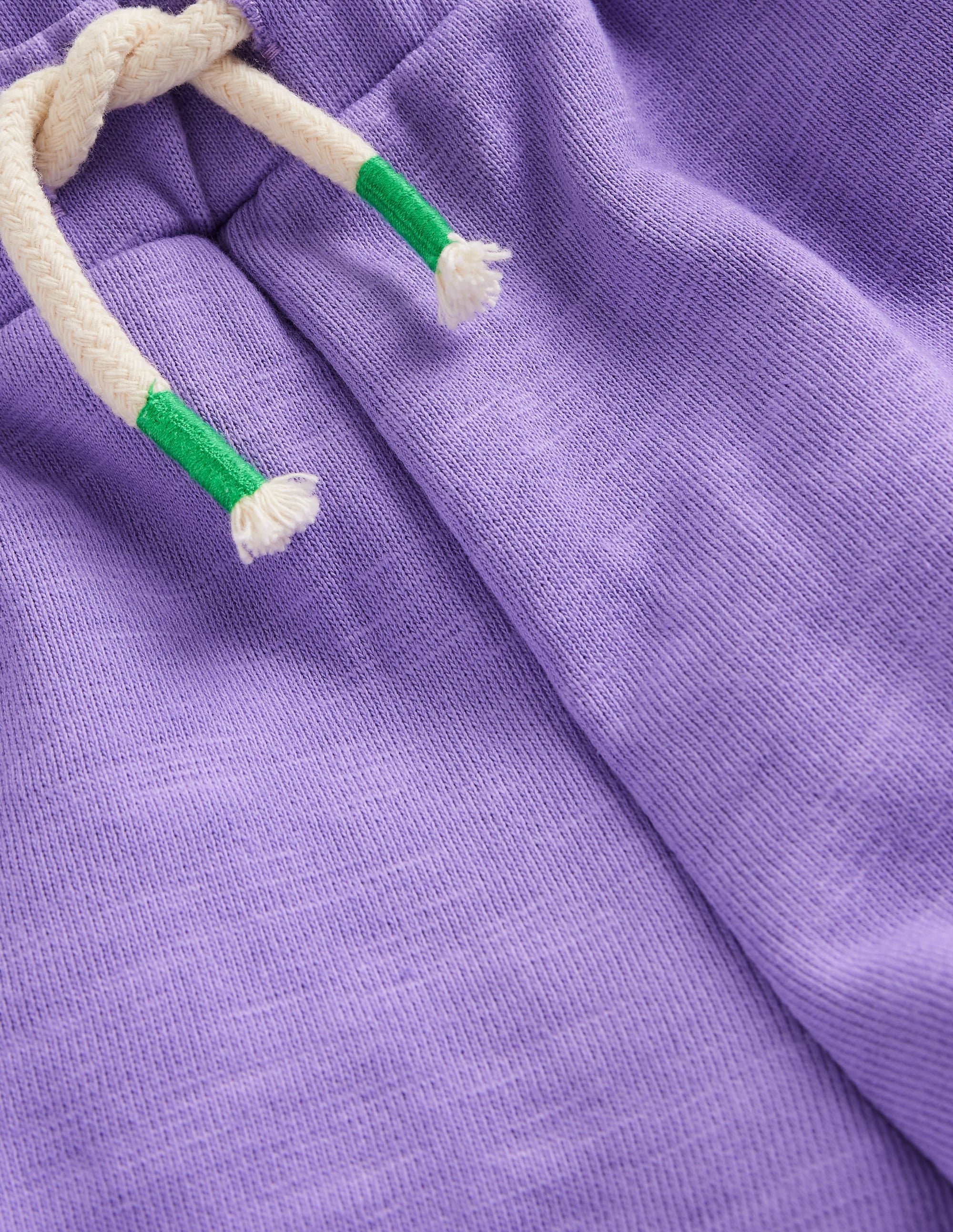 Pom Trim Jersey Shorts-Crocus Purple - Image 3