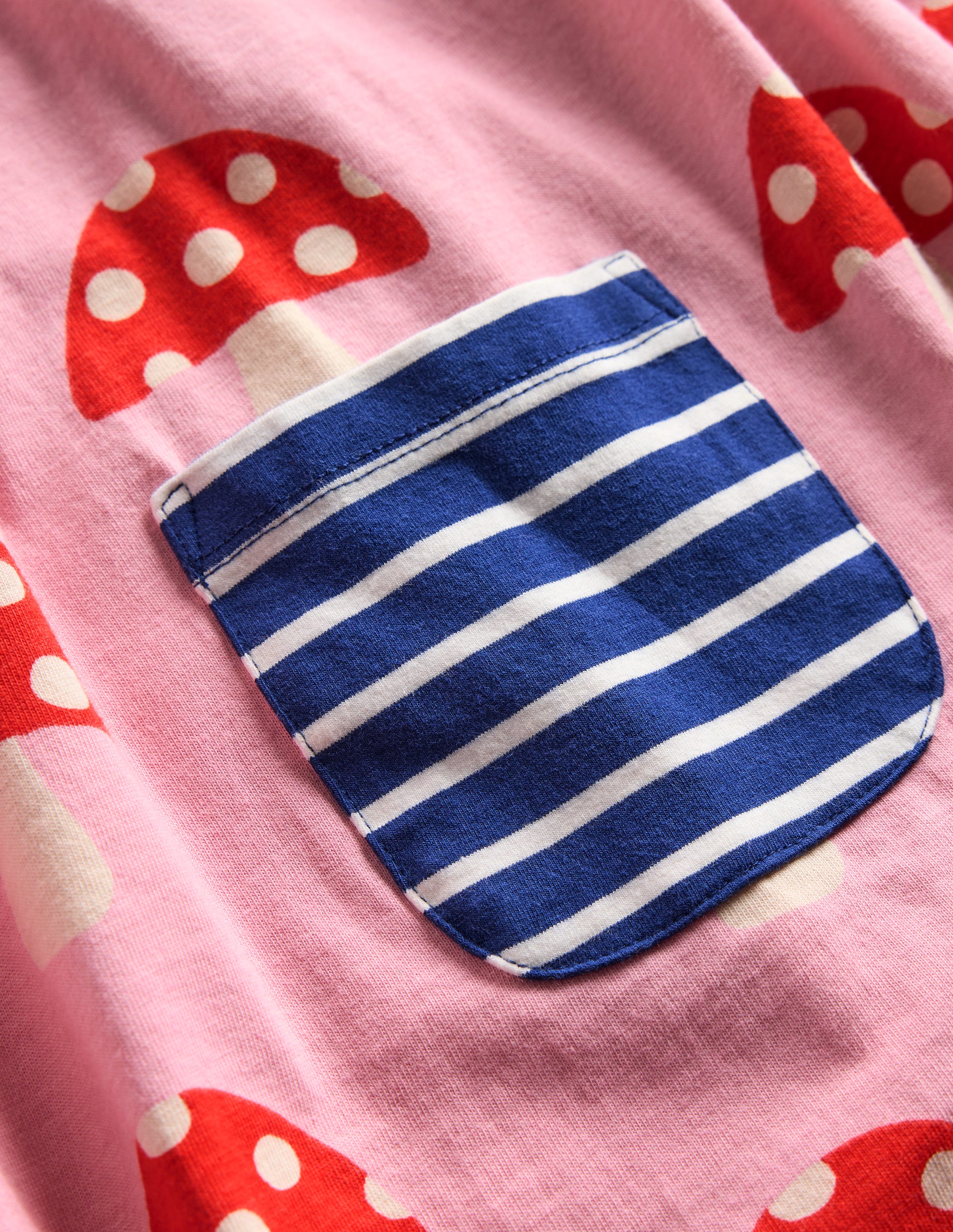 Print Tunic and Leggings Set-Vintage Pink Large Toadstools - Image 3