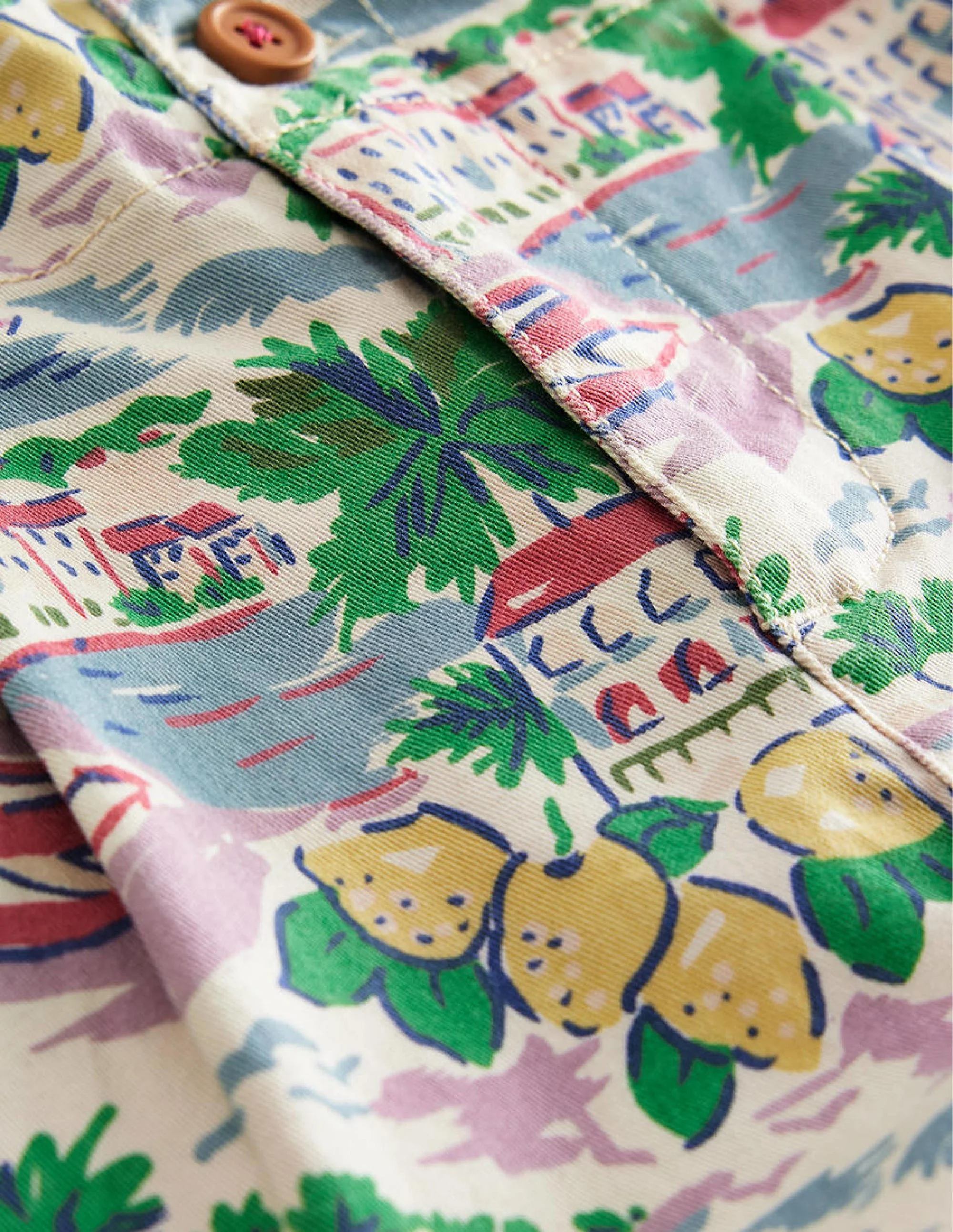 Printed Chino Shorts-Multi Scene Print - Image 3