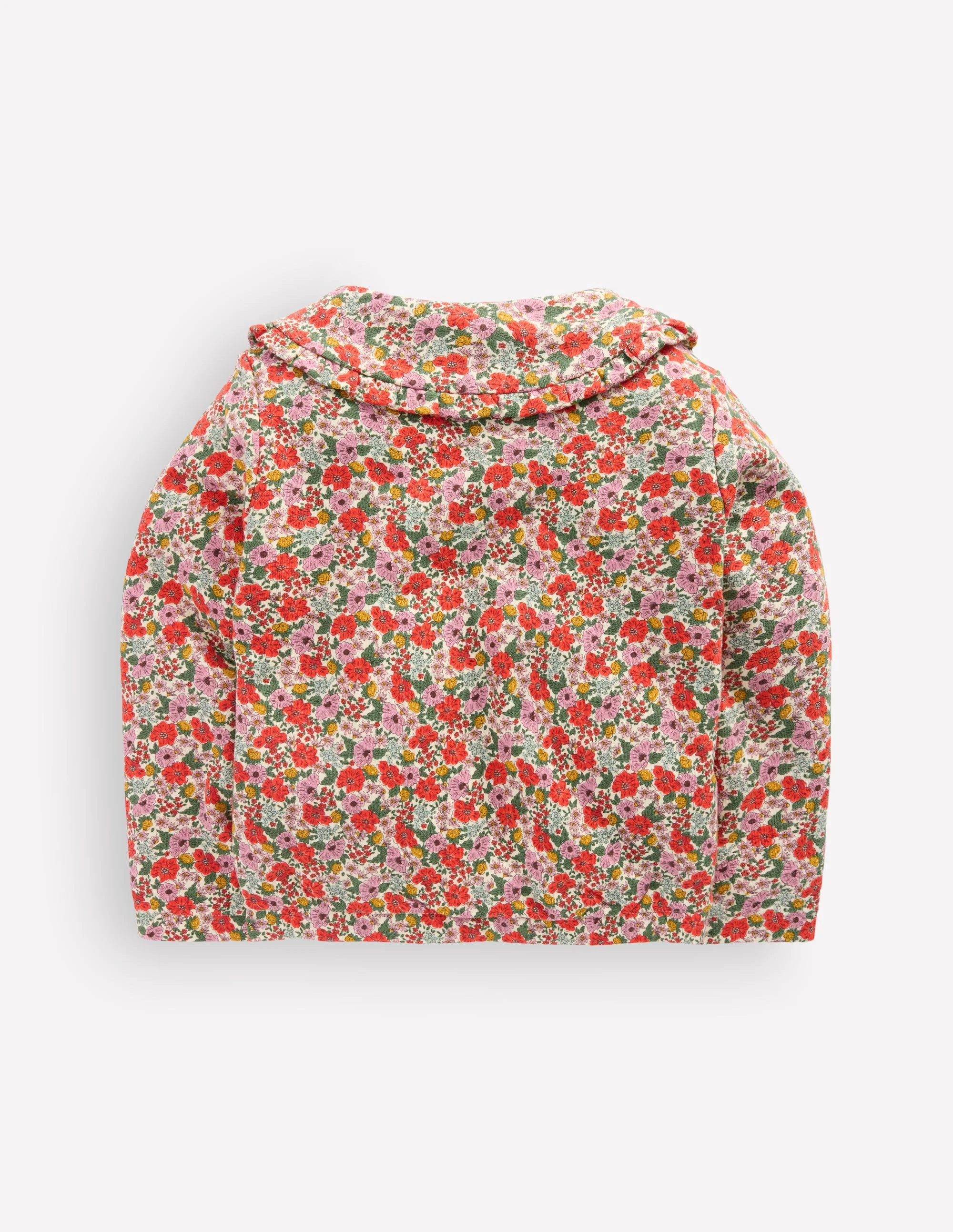 Printed Collared Zip-through-Floral - Image 3