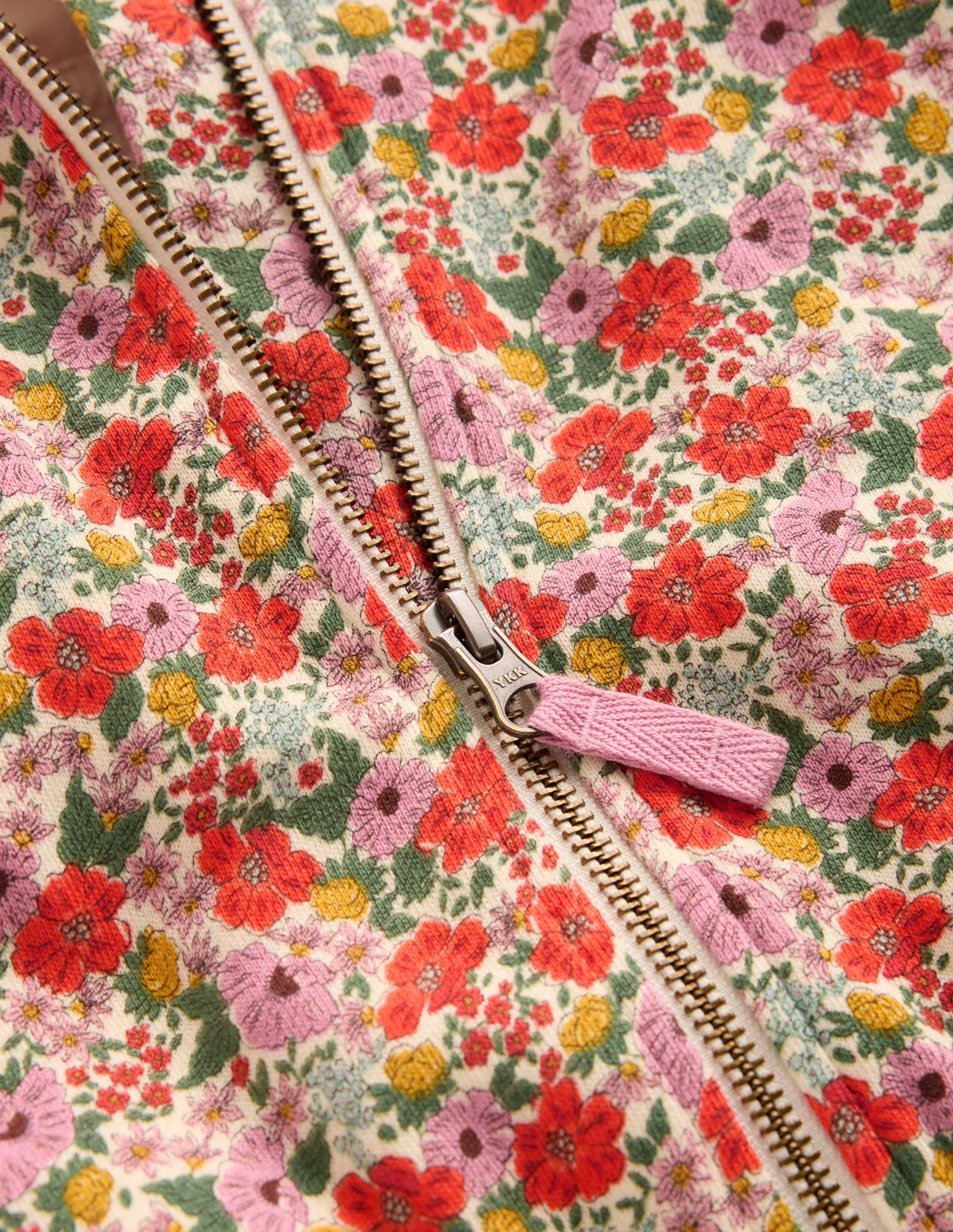 Printed Collared Zip-through-Floral - Image 4