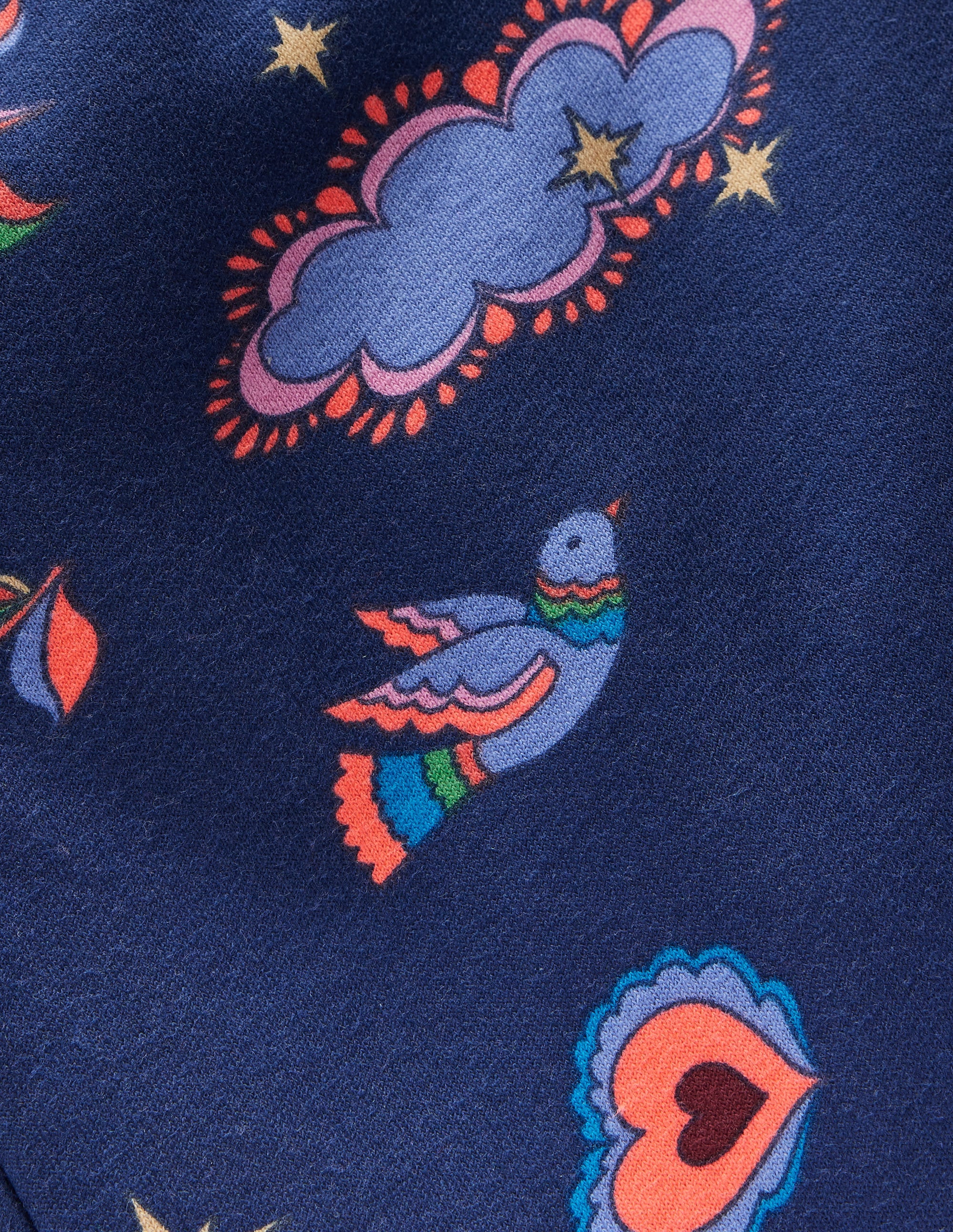 Printed Cosy Sweatpants-College Navy Celestial - Image 7