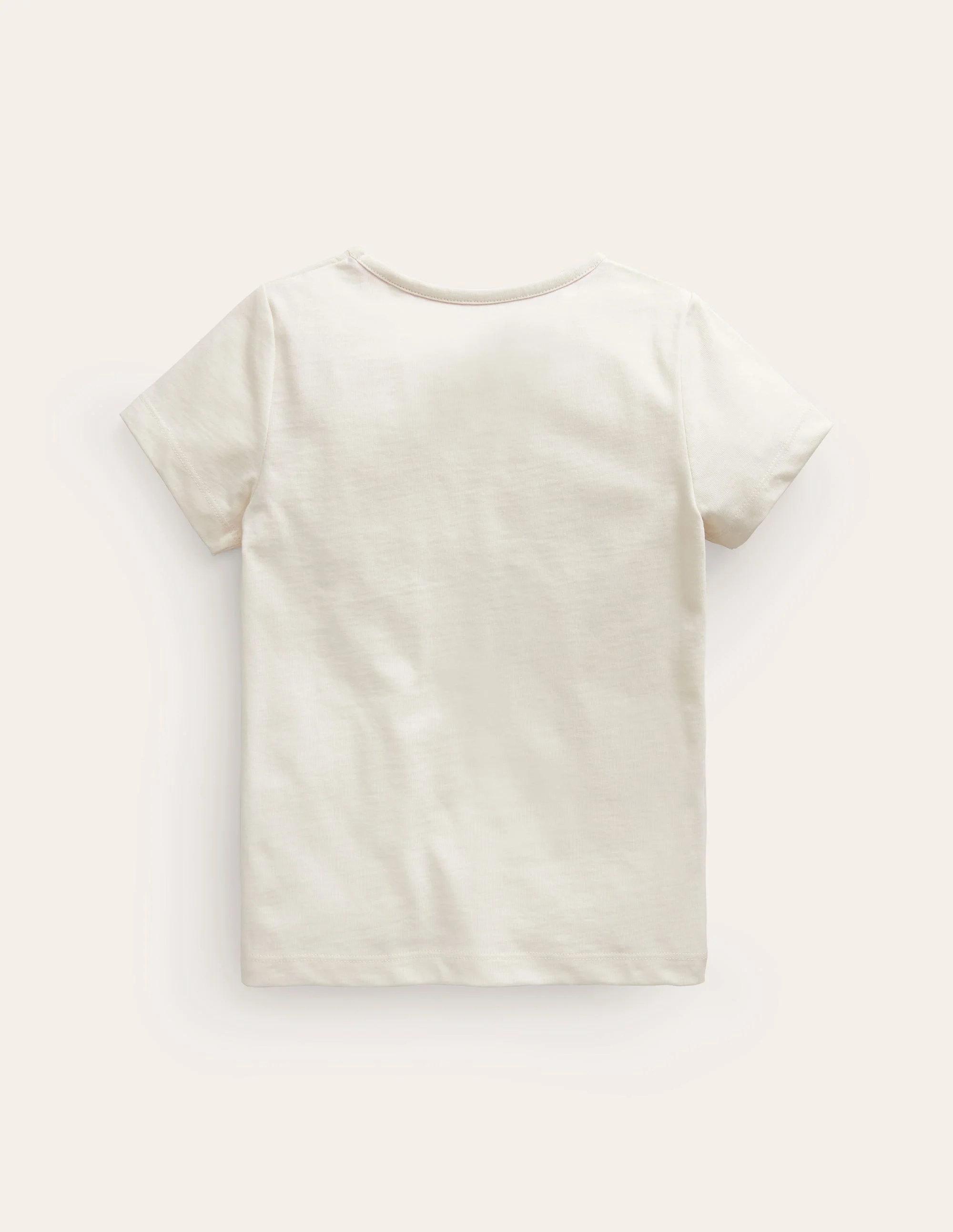 Printed Graphic T-Shirt-Vanilla White Slogan - Image 2