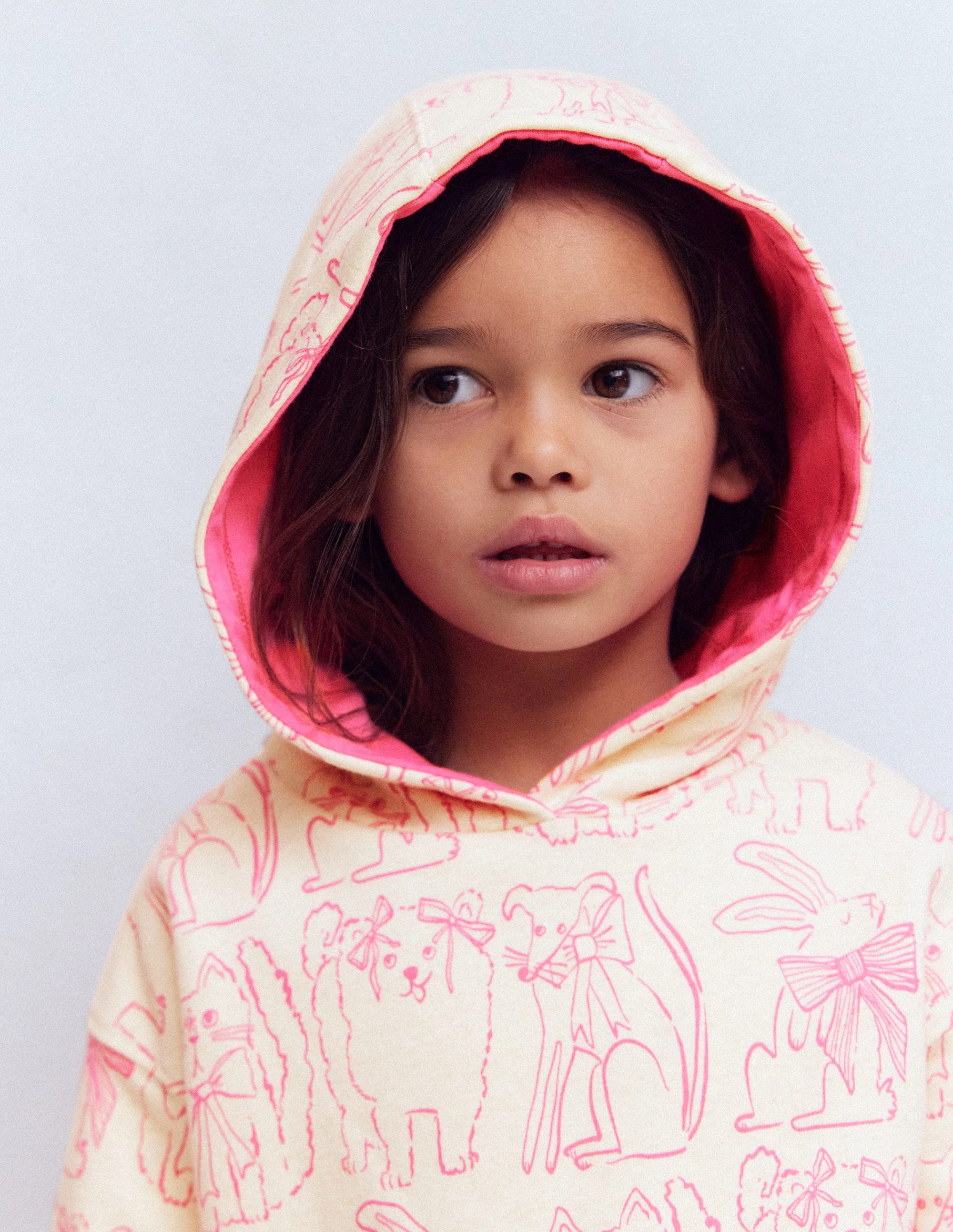 Printed Hoody-Oatmeal Pets - Image 2