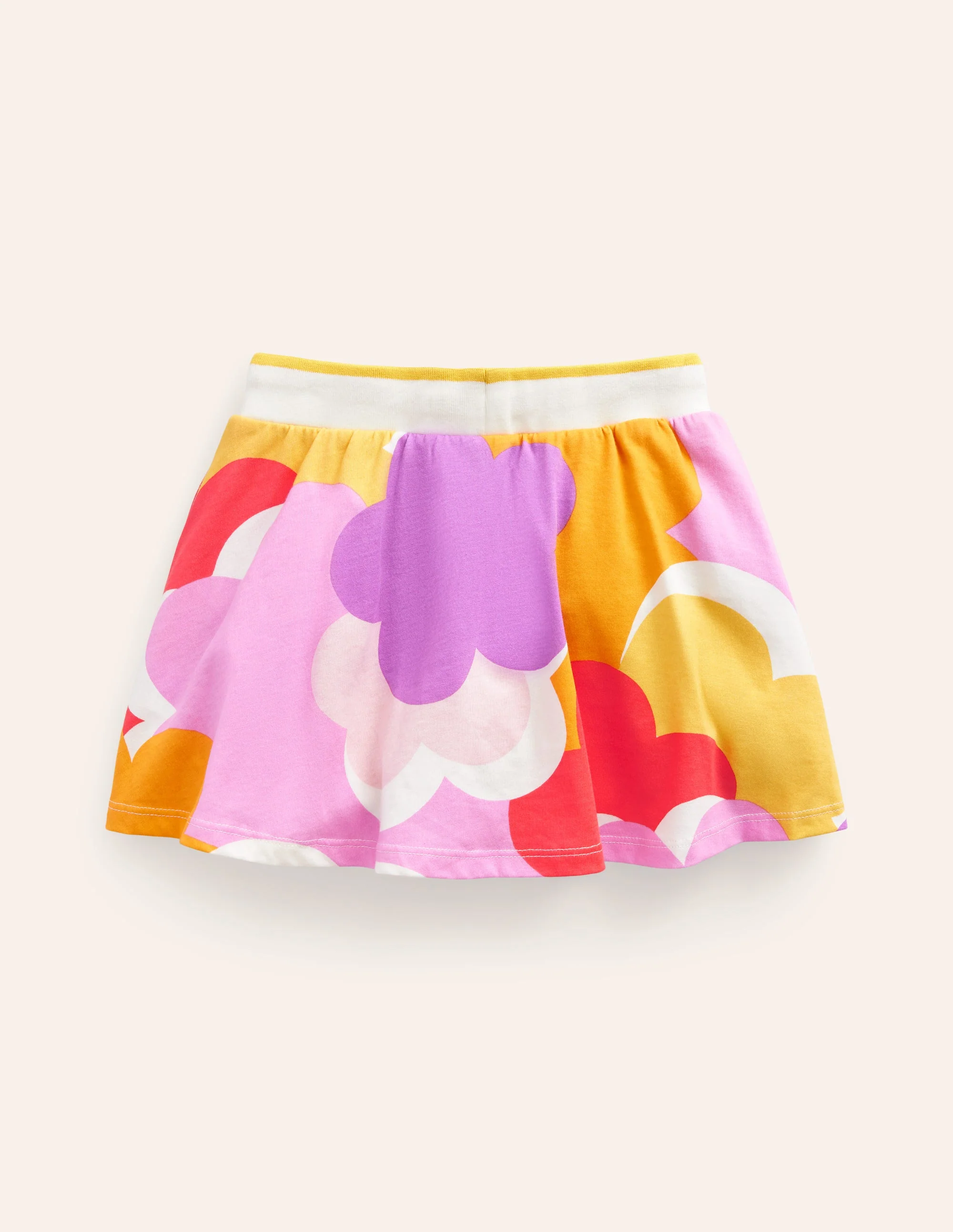 Printed Jersey Skort-Jam Daisy Cloud - Image 2