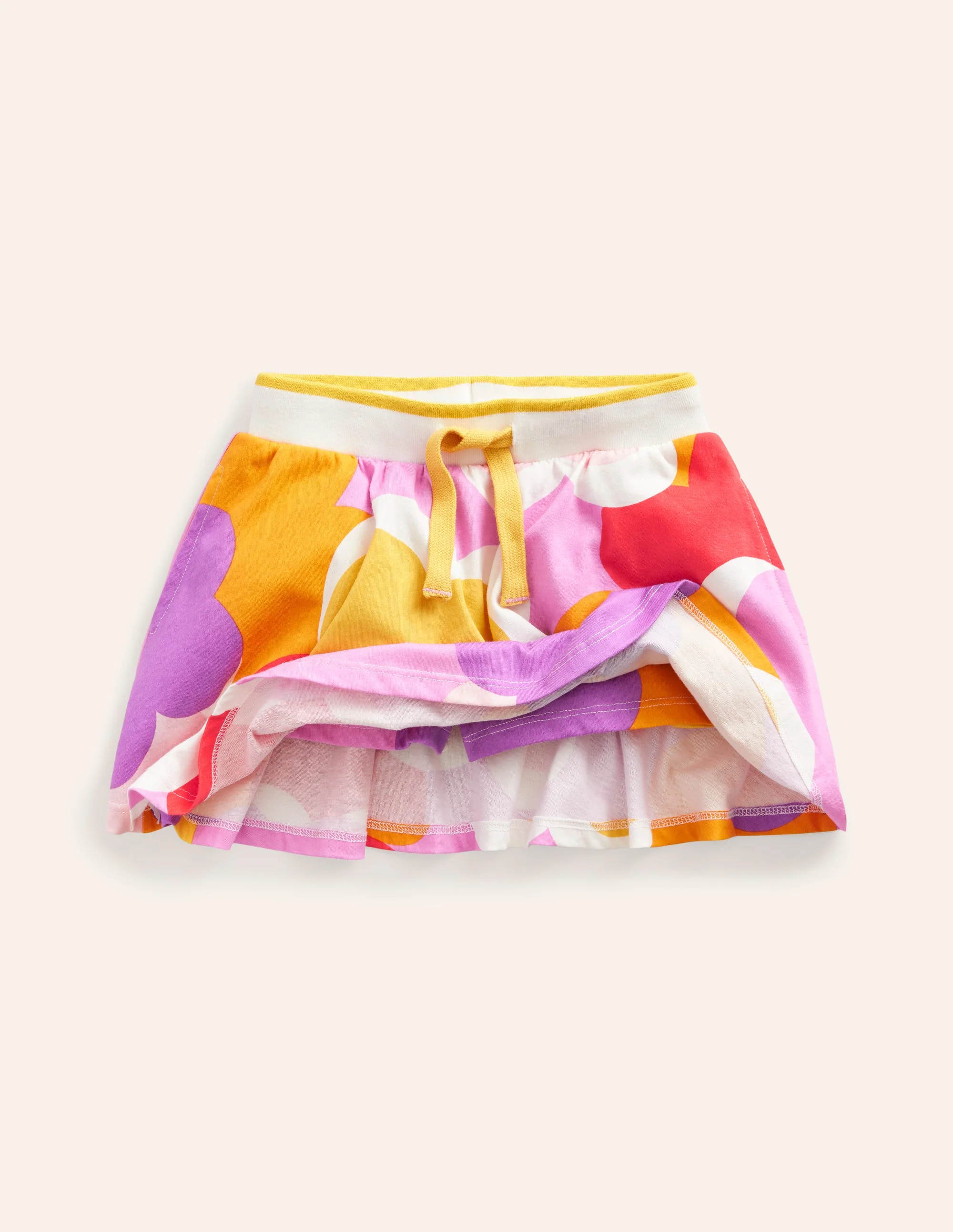 Printed Jersey Skort-Jam Daisy Cloud - Image 4