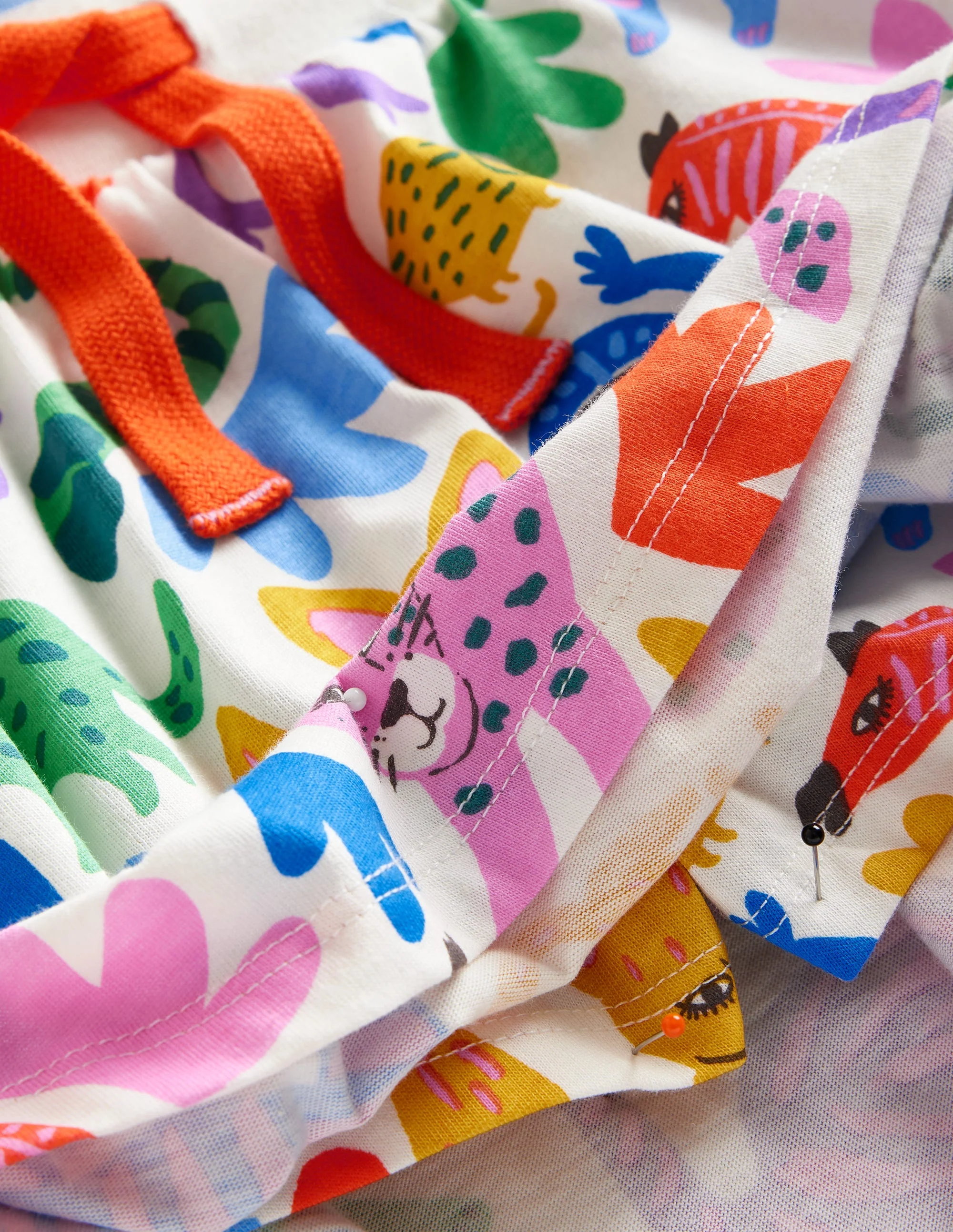 Printed Jersey Skort-Multi Geo Clouds - Image 3