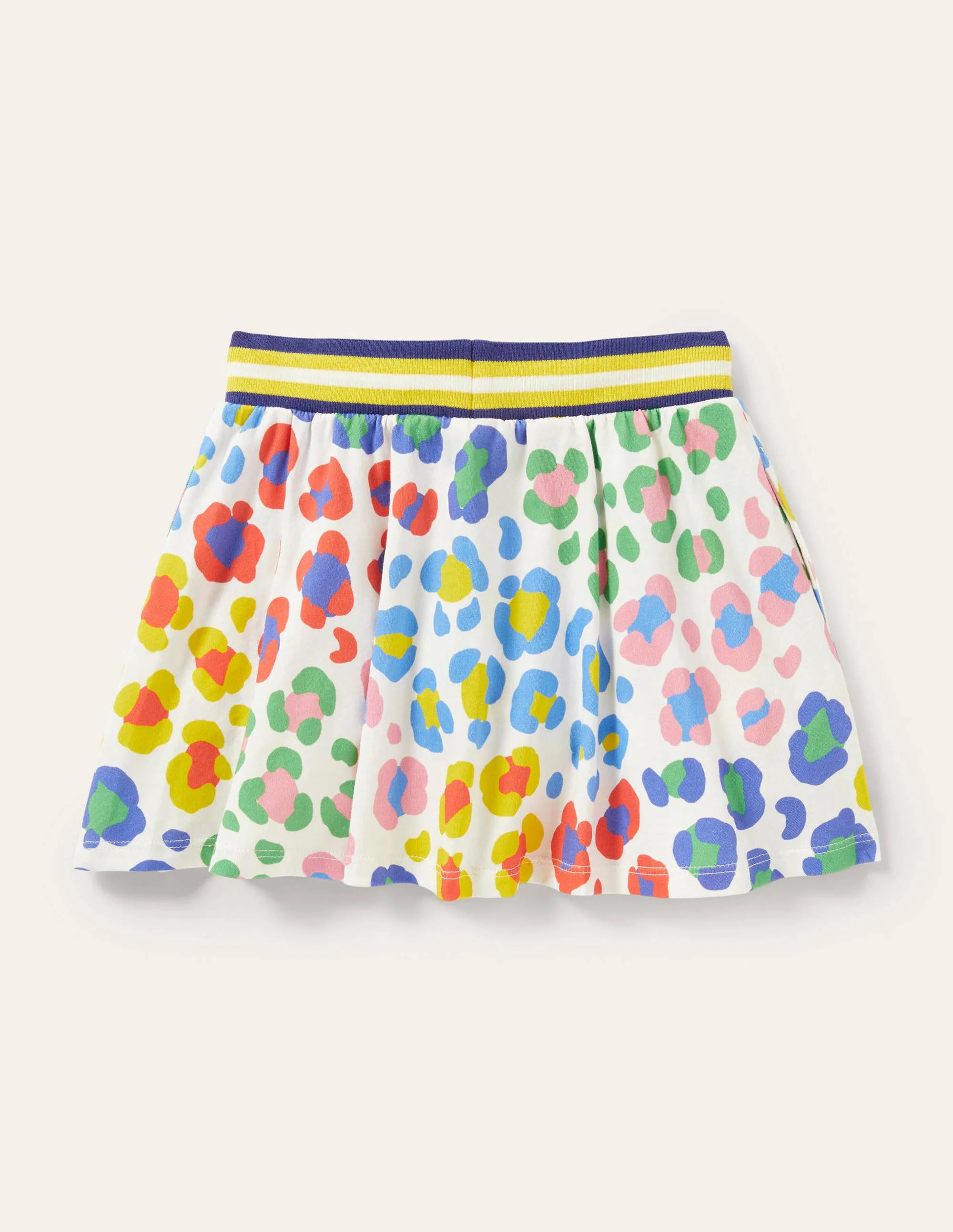 Printed Jersey Skort-Multi Medium Leopard - Image 2