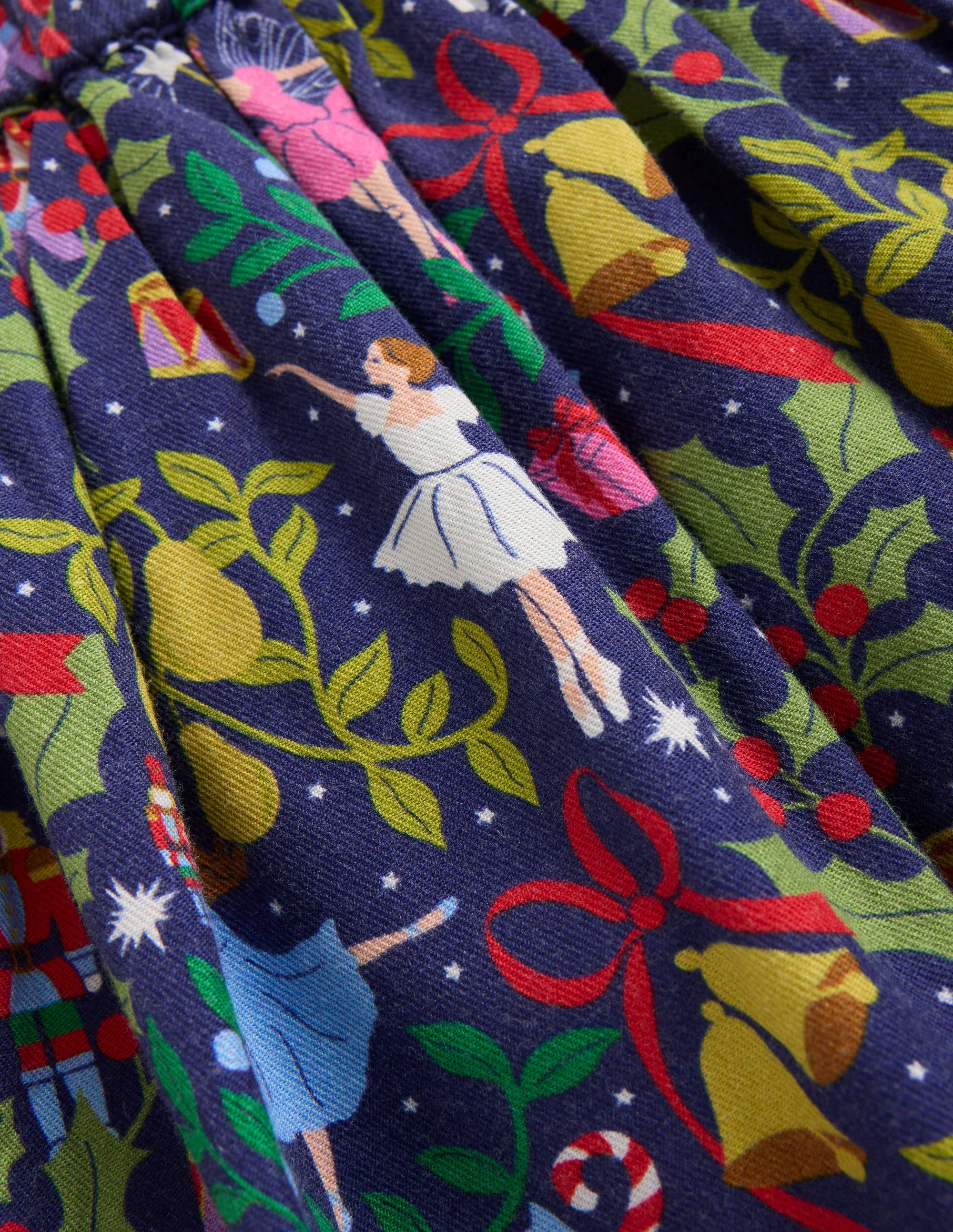 Printed Pull-On Twirly Skirt-Starboard Blue Nutcracker - Image 3