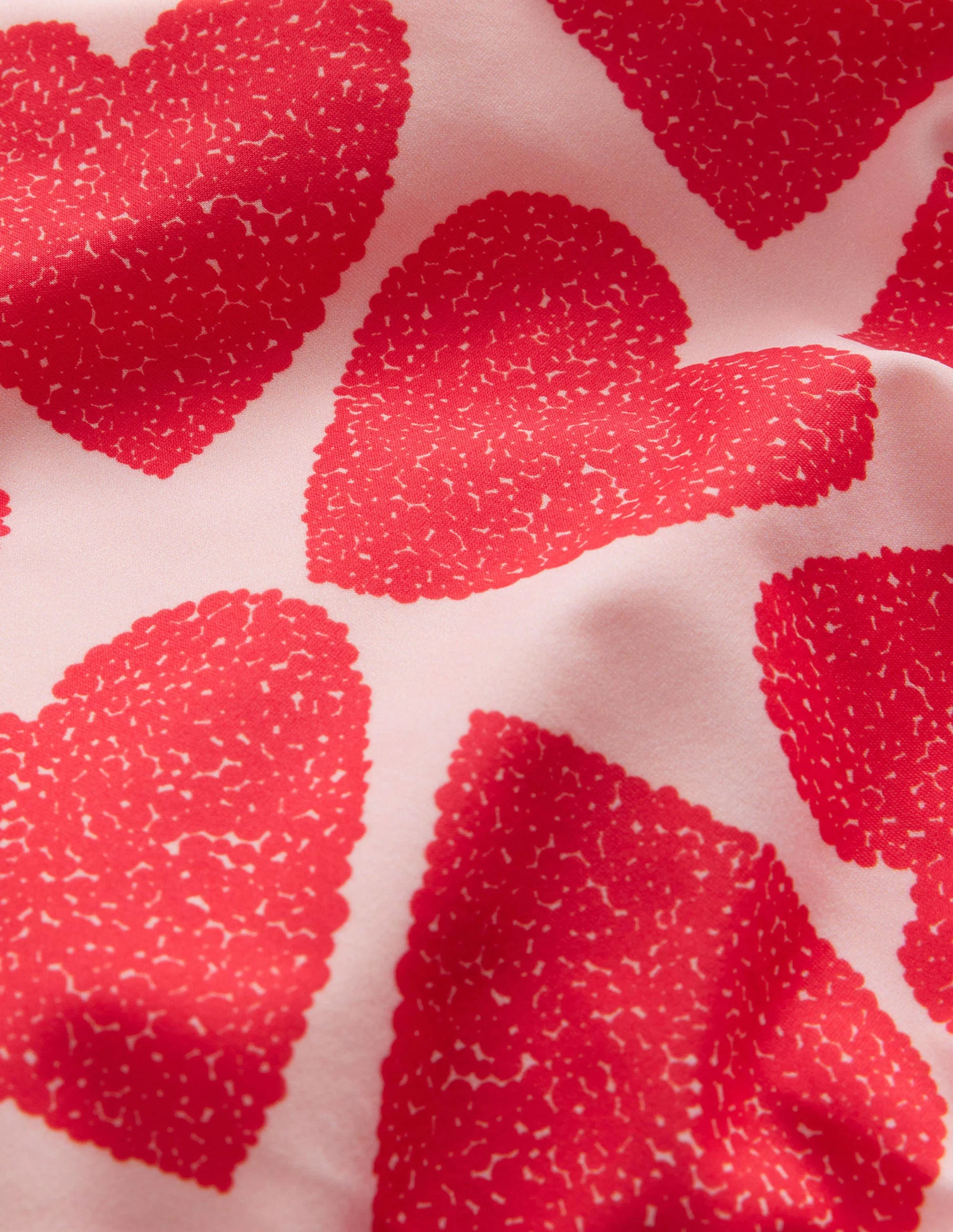Puff Sleeve Bikini-Ballet Pink Hearts - Image 3