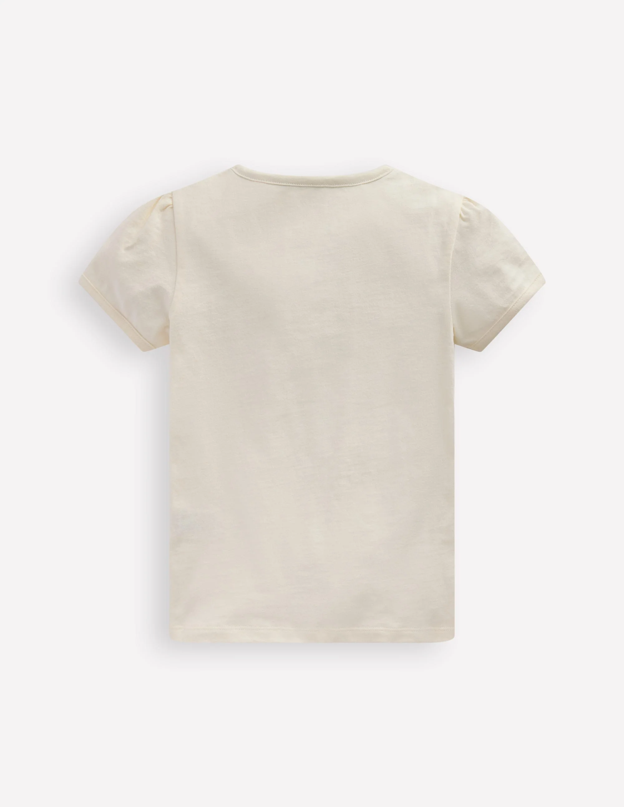 Puff Sleeve Superstitch Top-Ivory Ballerinas - Image 2