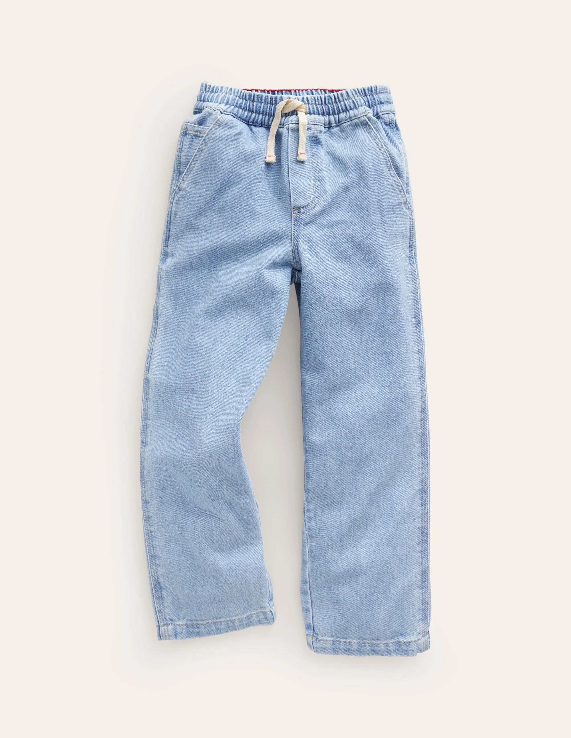 Pull-on Carpenter Pants-Light Wash