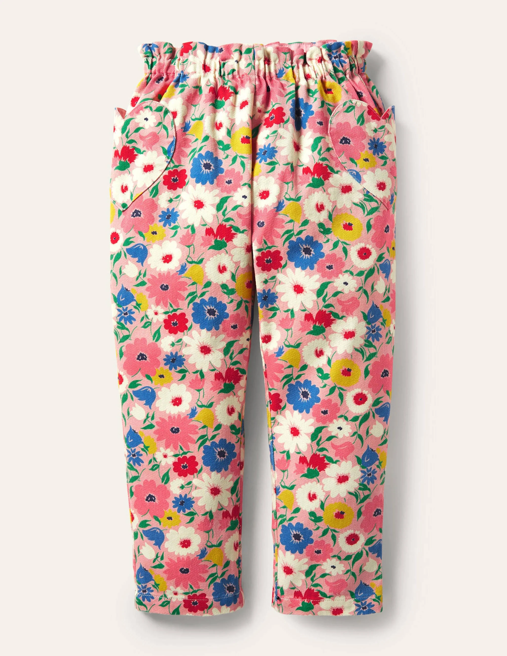 Pull-on Pants-Boto Pink Painterly Floral