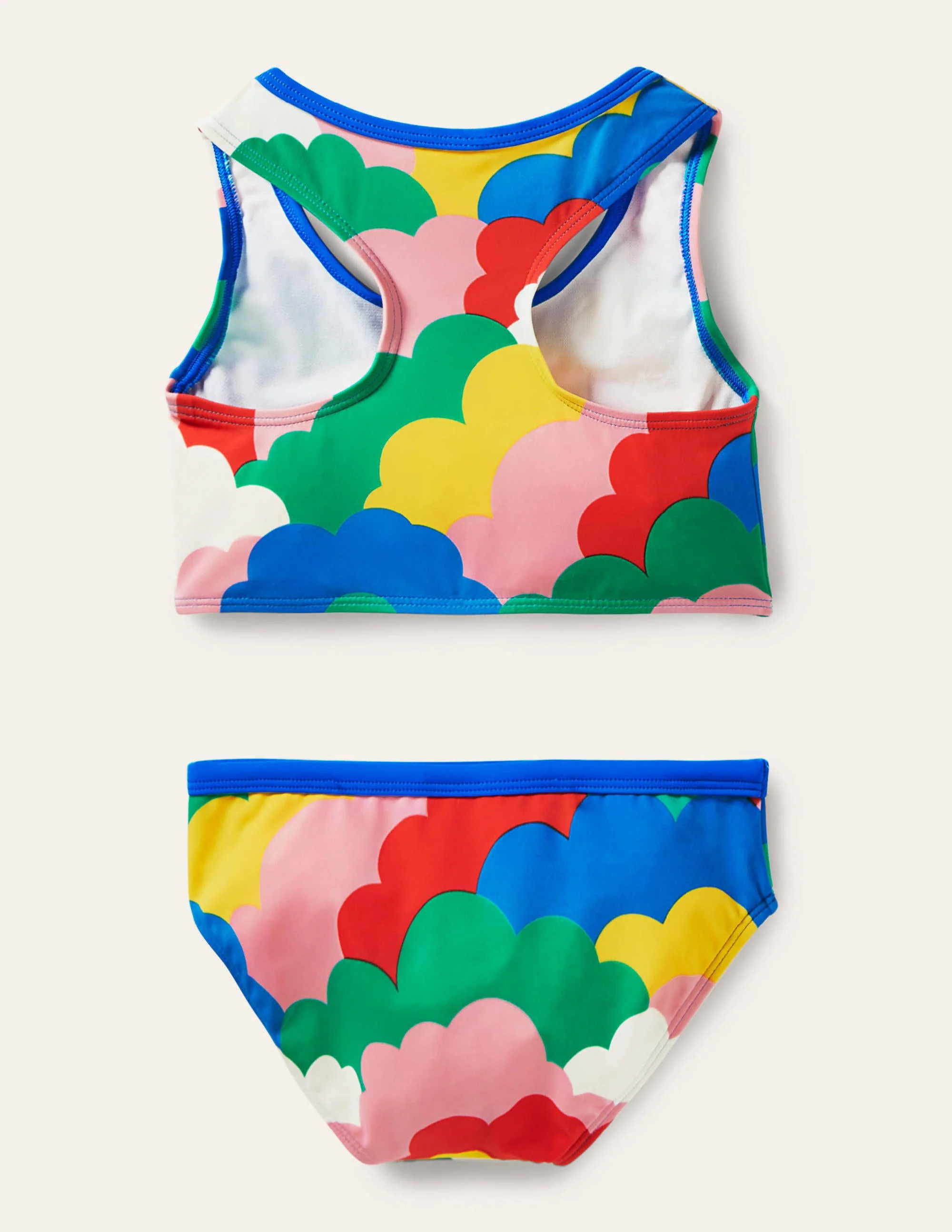 Racerback Bikini Set-Multi Clouds - Image 2