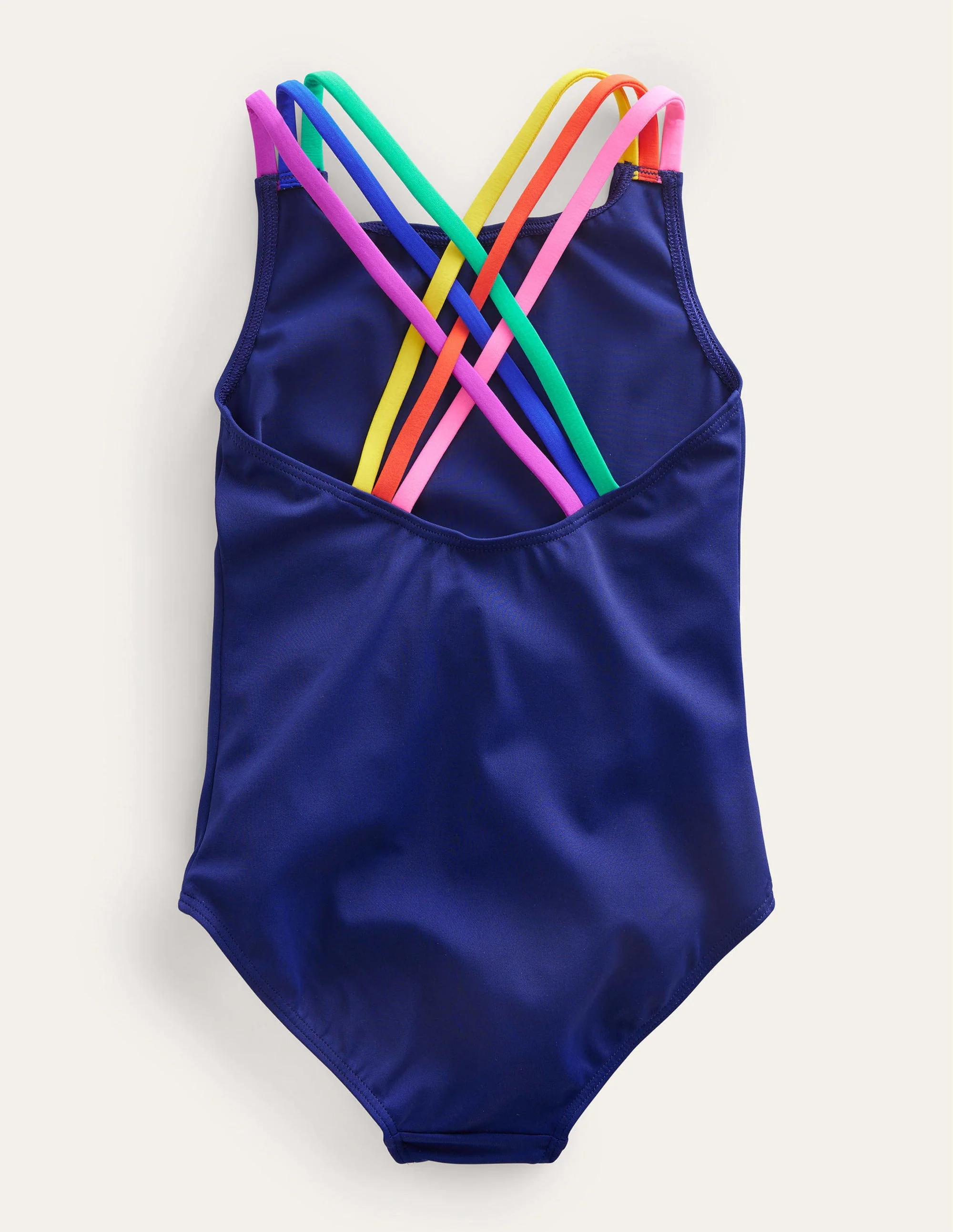Rainbow Cross-Back Swimsuit-Harmony Blue - Image 2
