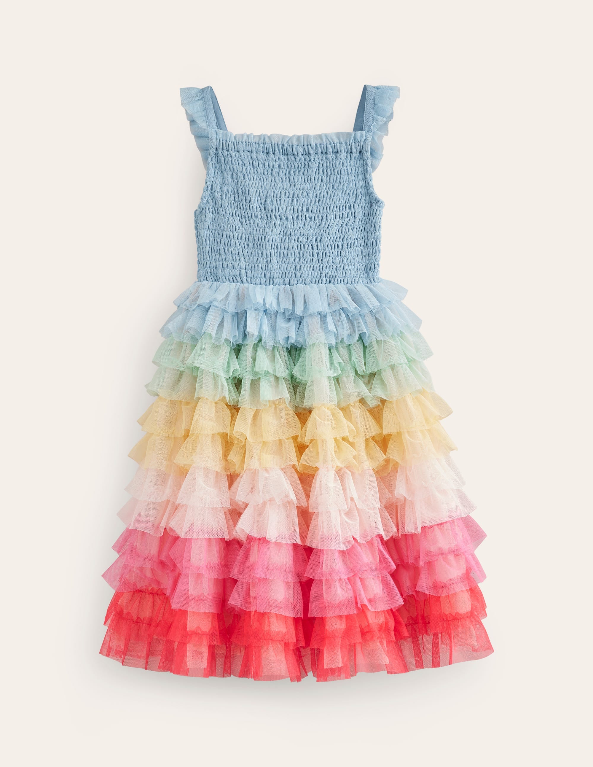 Rainbow Skirt Tulle Dress-Multi Rainbow
