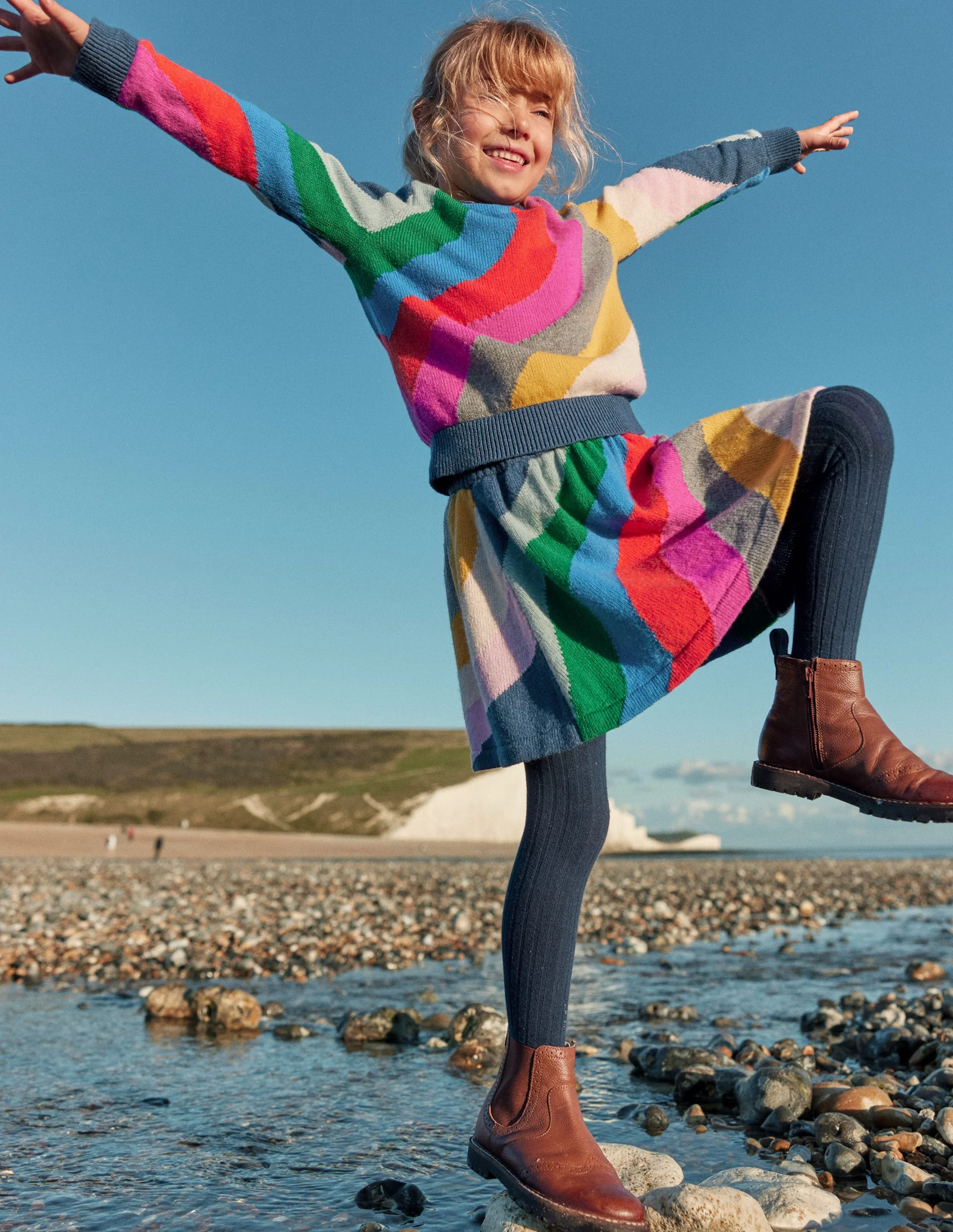 Rainbow Wave Sweater-Multi - Image 3