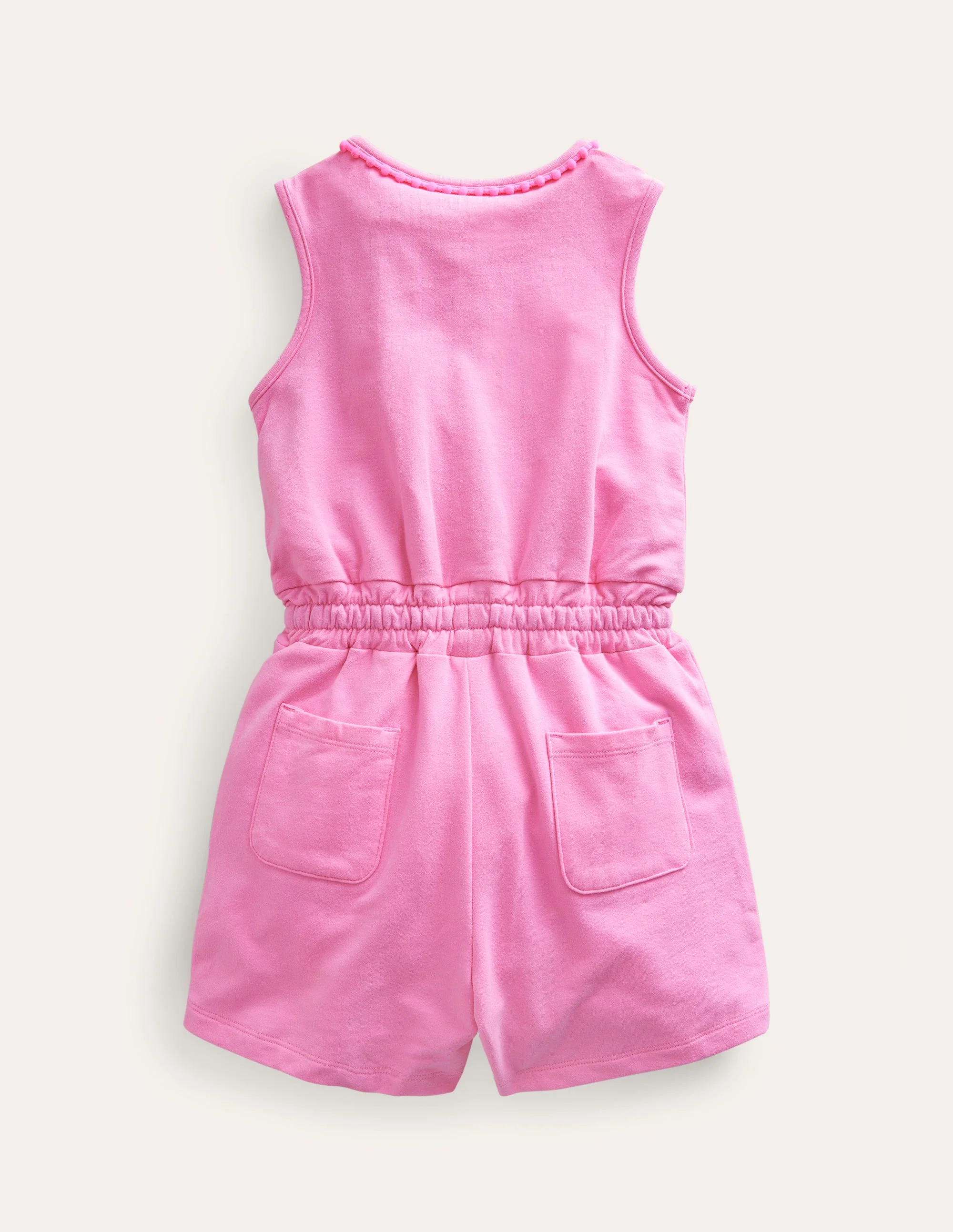 Relaxed Jersey Romper-Bright Petal - Image 2