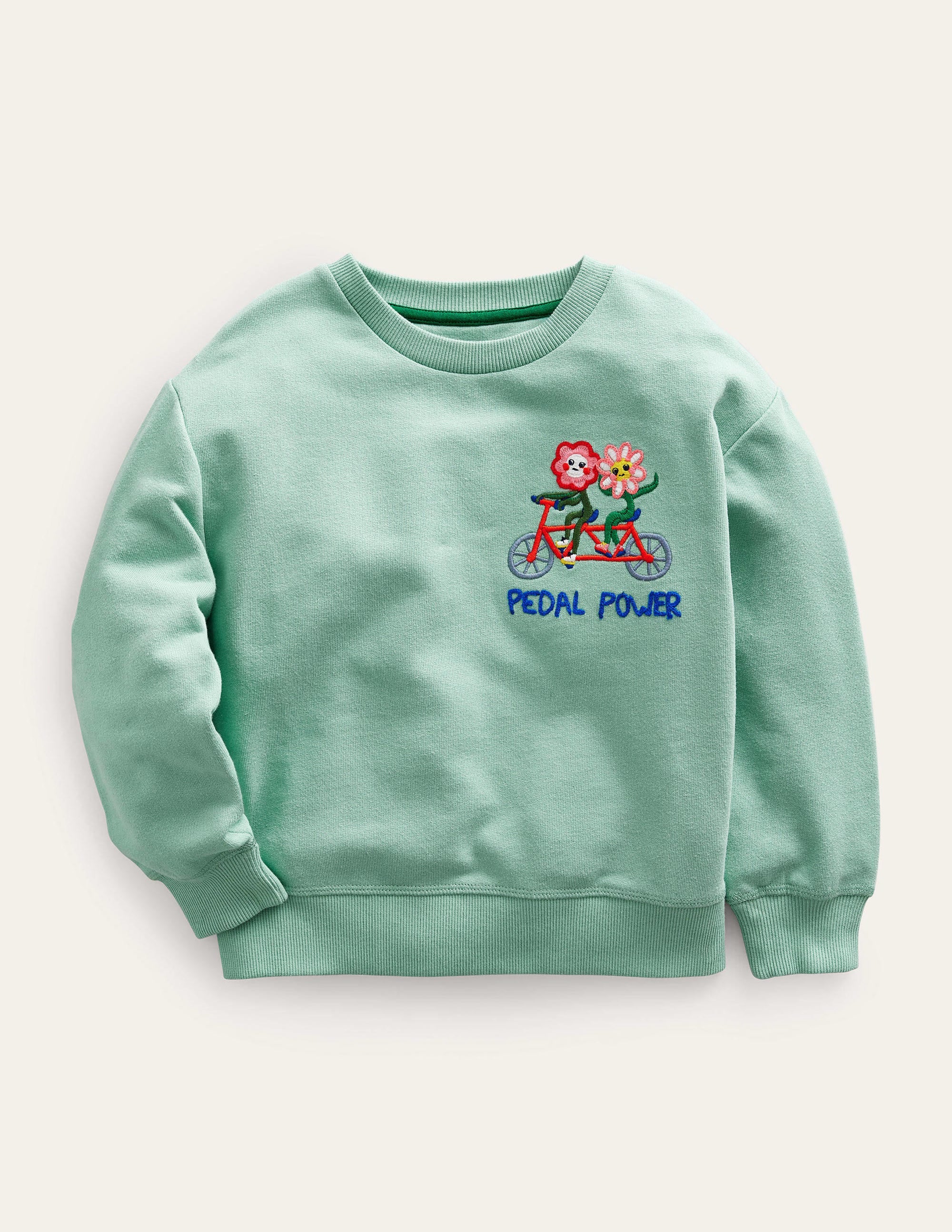 Relaxed Logo Sweatshirt-Opal Green