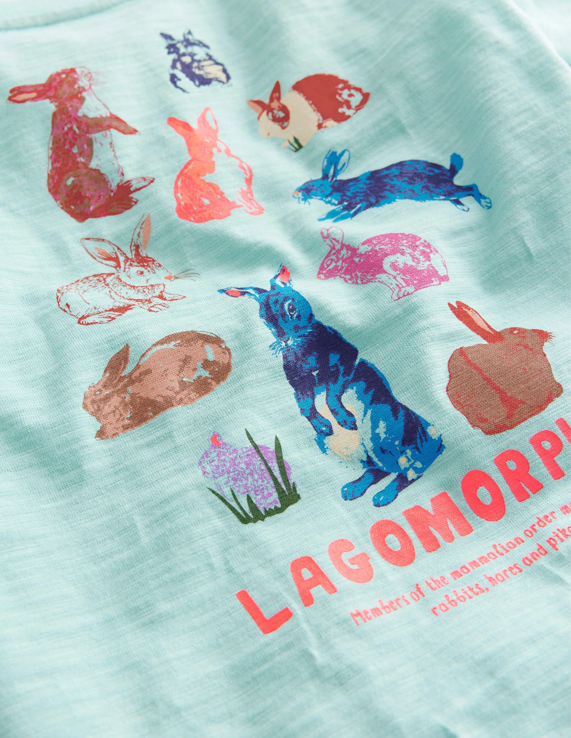 Relaxed Printed T-shirt-Opal Green - Image 3