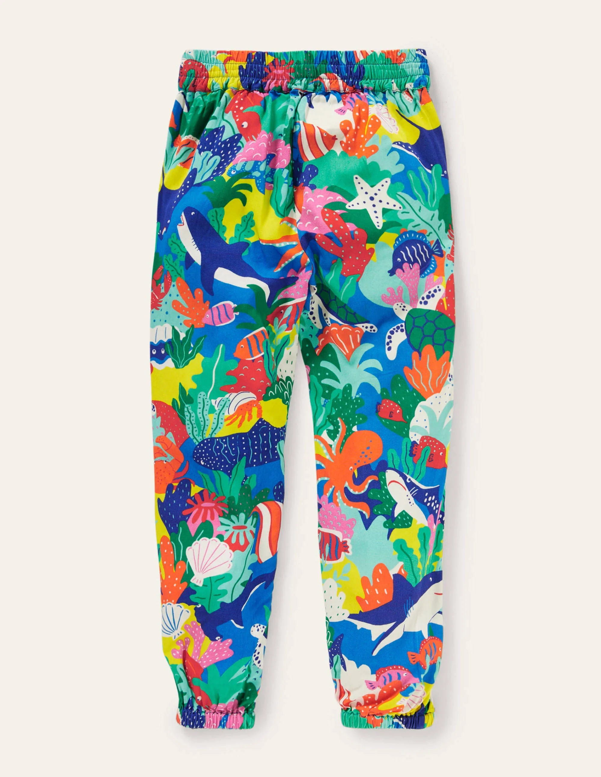 Relaxed Woven Printed Pants-Multi Rainbow Reef - Image 2