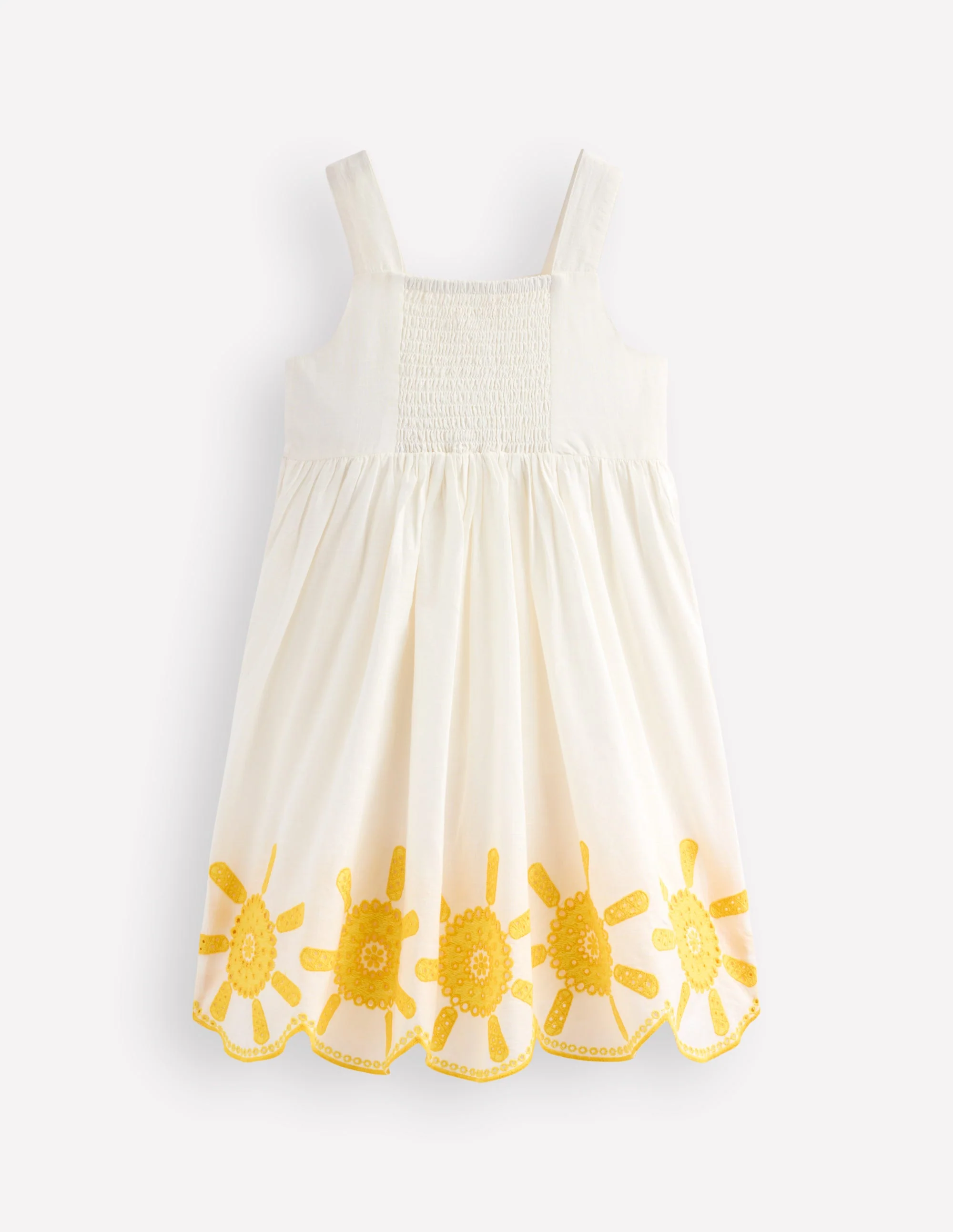 Remy Button Through Dress-Ivory Sunshine - Image 3