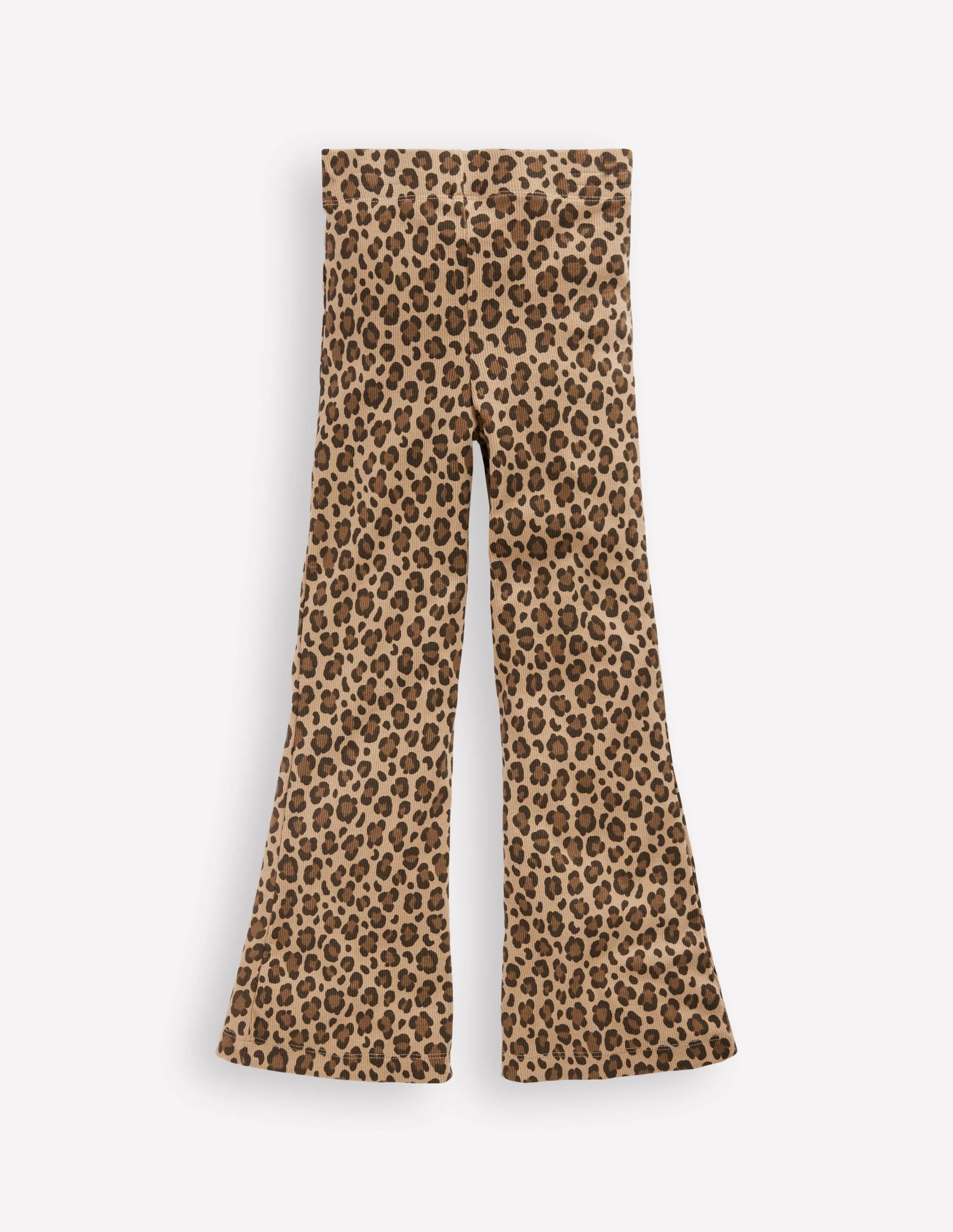 Ribbed Flared Leggings-Leopard - Image 5