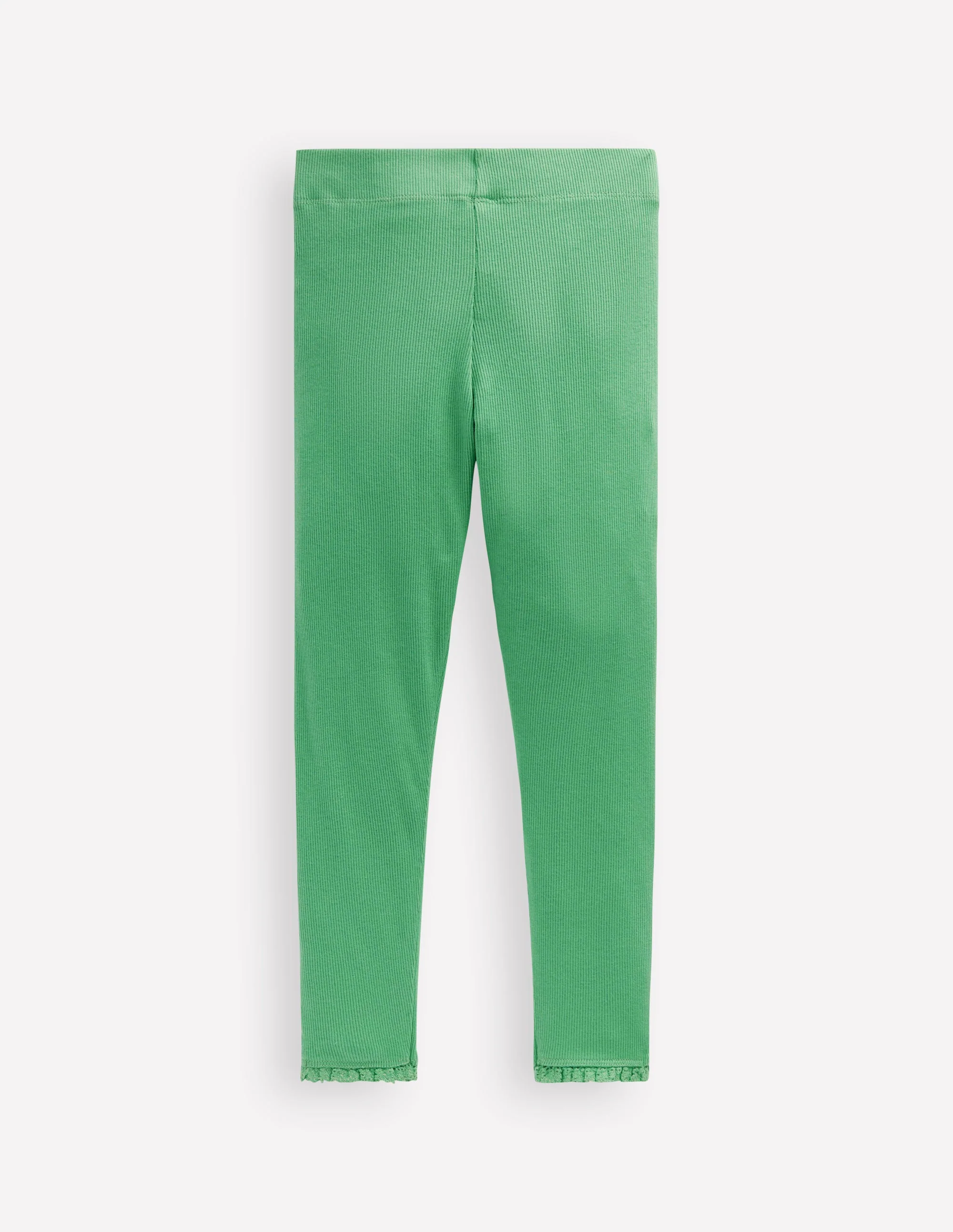 Ribbed Leggings-Jade Green - Image 2