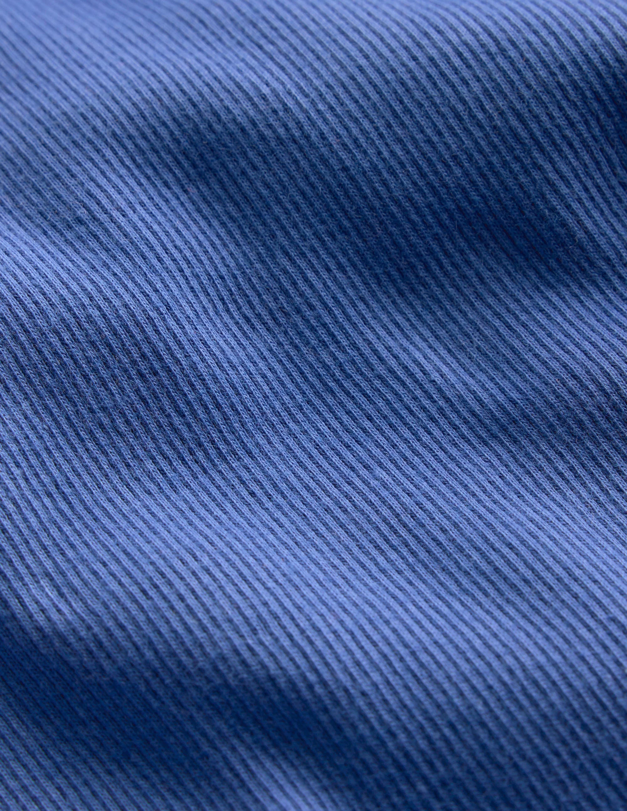Ribbed Long Sleeve T-shirt-Bluejay - Image 3