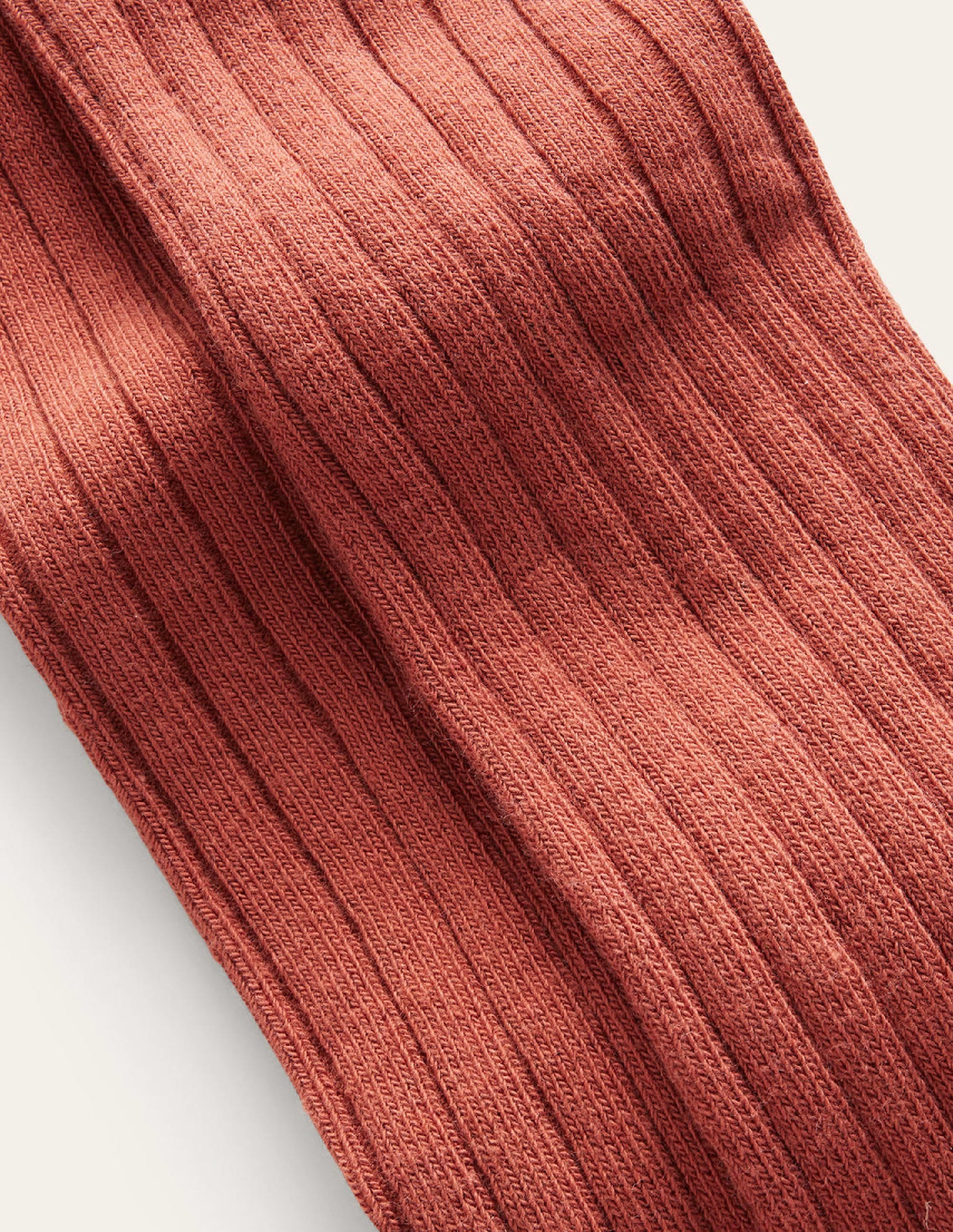 Ribbed Tights-Chestnut Brown - Image 3