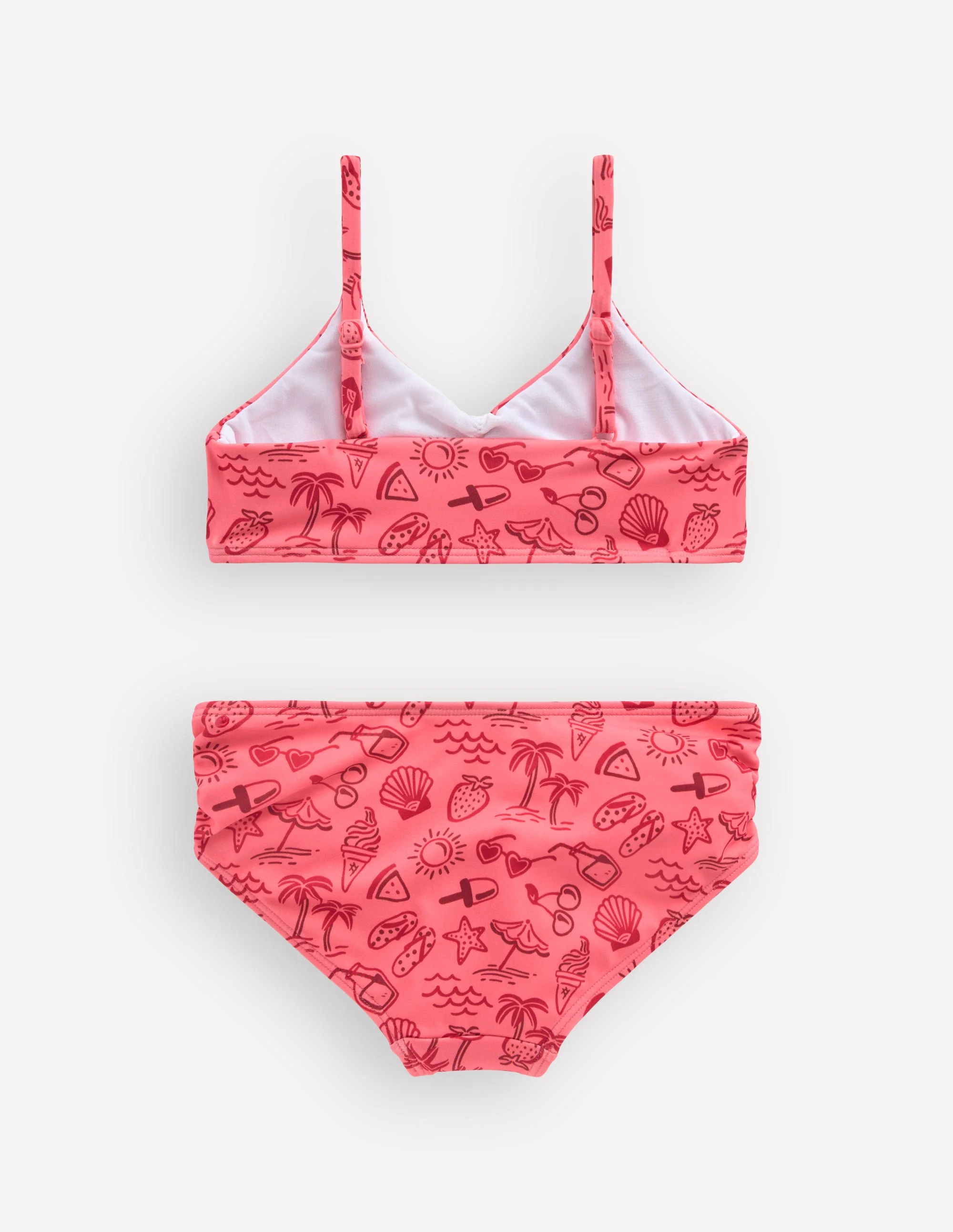 Ruched Bikini-Pink Holiday - Image 2