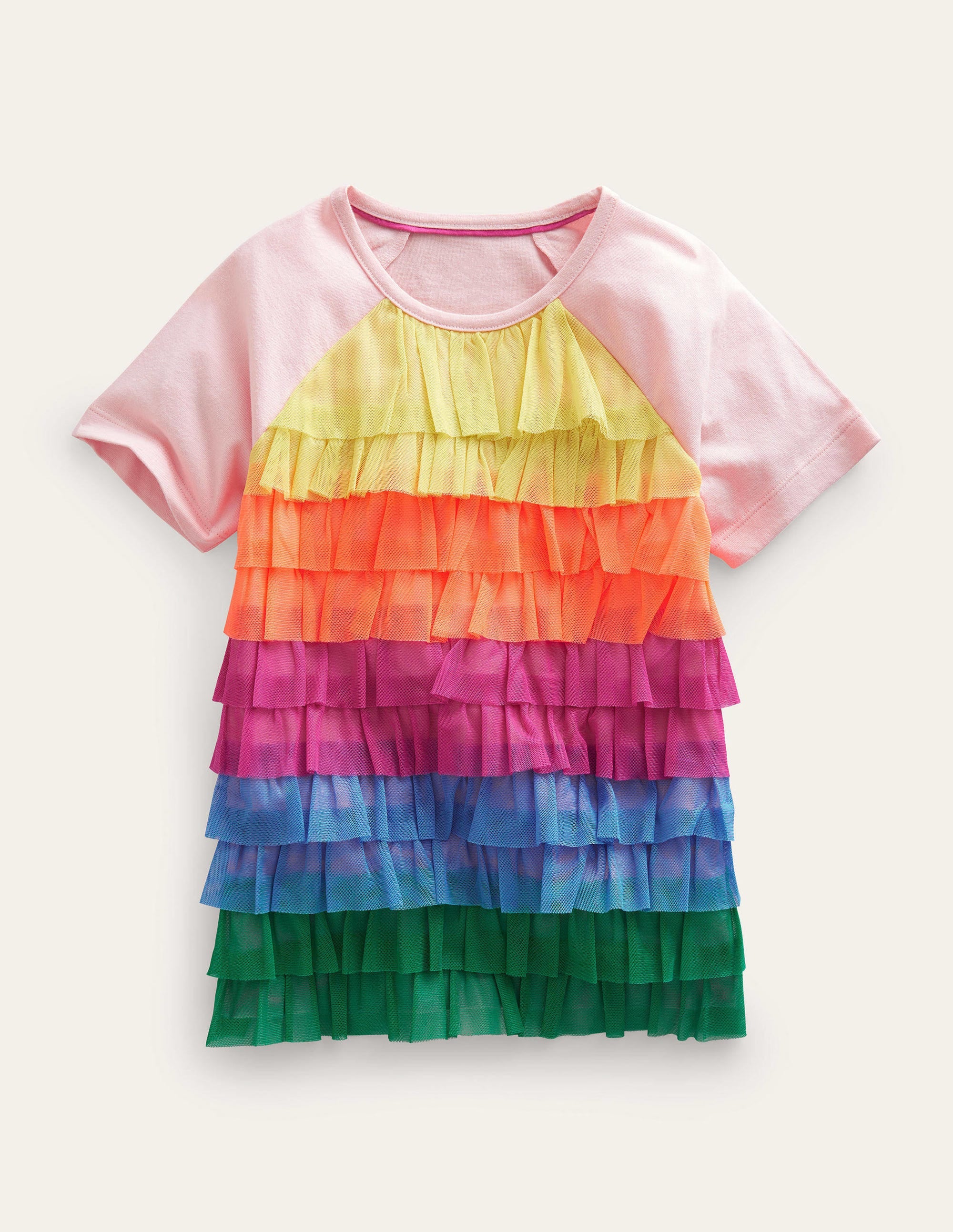 Ruffle Tulle Top-Multi