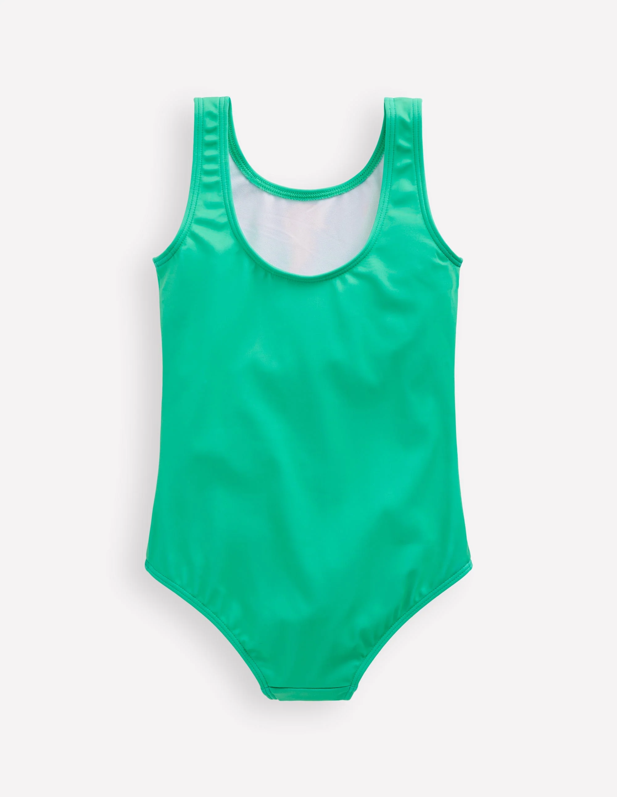 Scoop Back Appliqué Swimsuit-Aquamarine Blue Fish - Image 2