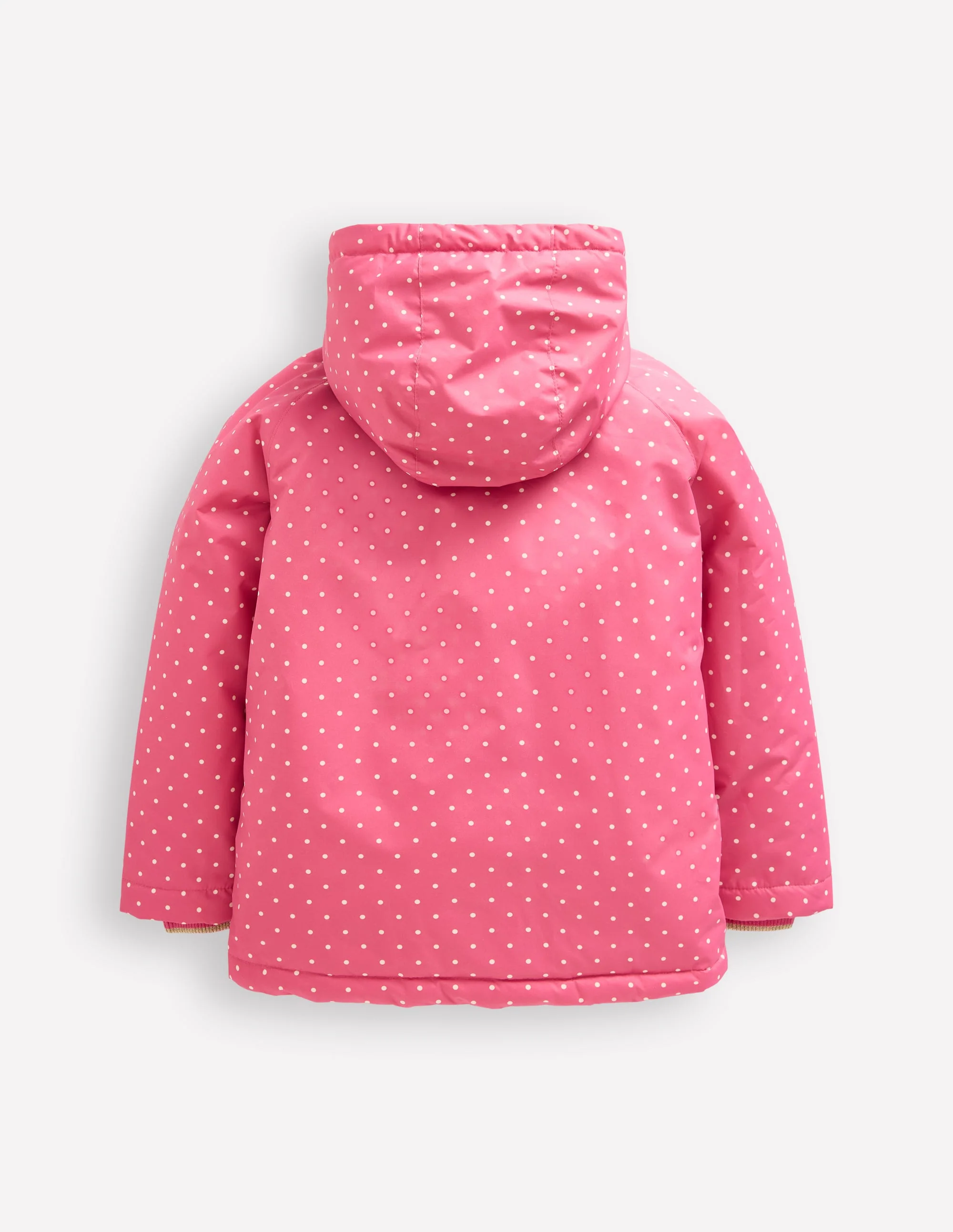 Sherpa Lined Anorak-Rose Pink Peeking Cats - Image 2