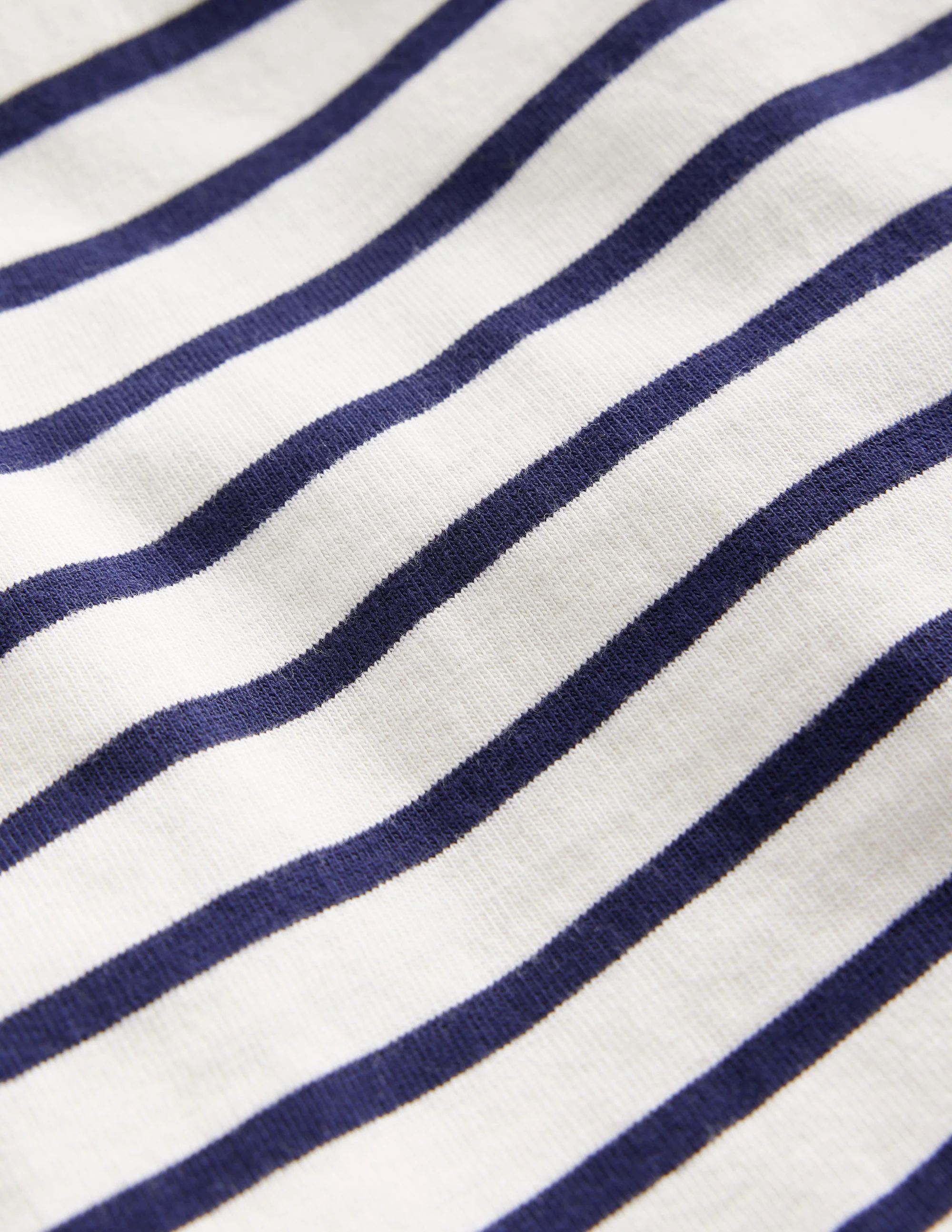 Short Sleeve Breton-Ivory/ College Navy - Image 3