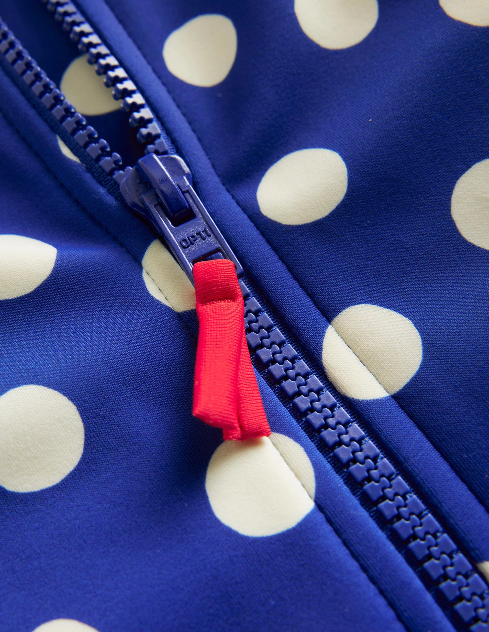 Short-sleeved Swimsuit-Navy, Ivory Spot - Image 3