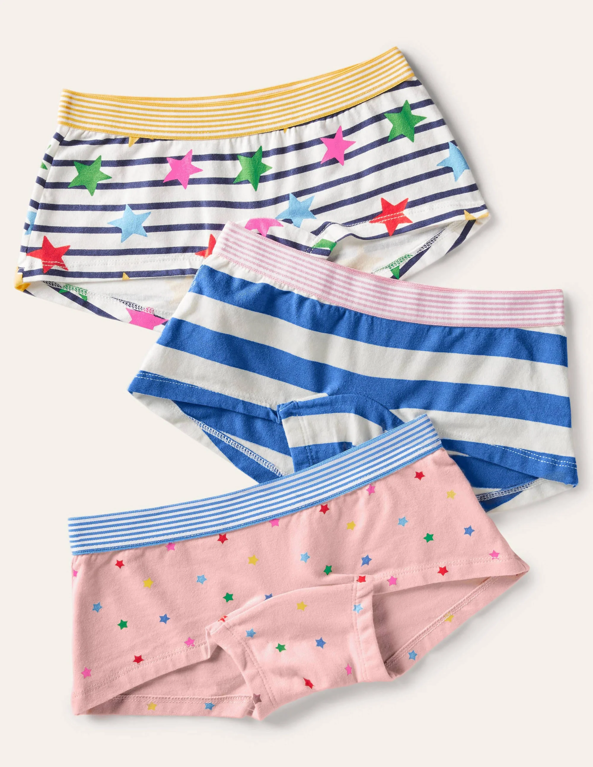 Shorties 3 Pack-Multi Star