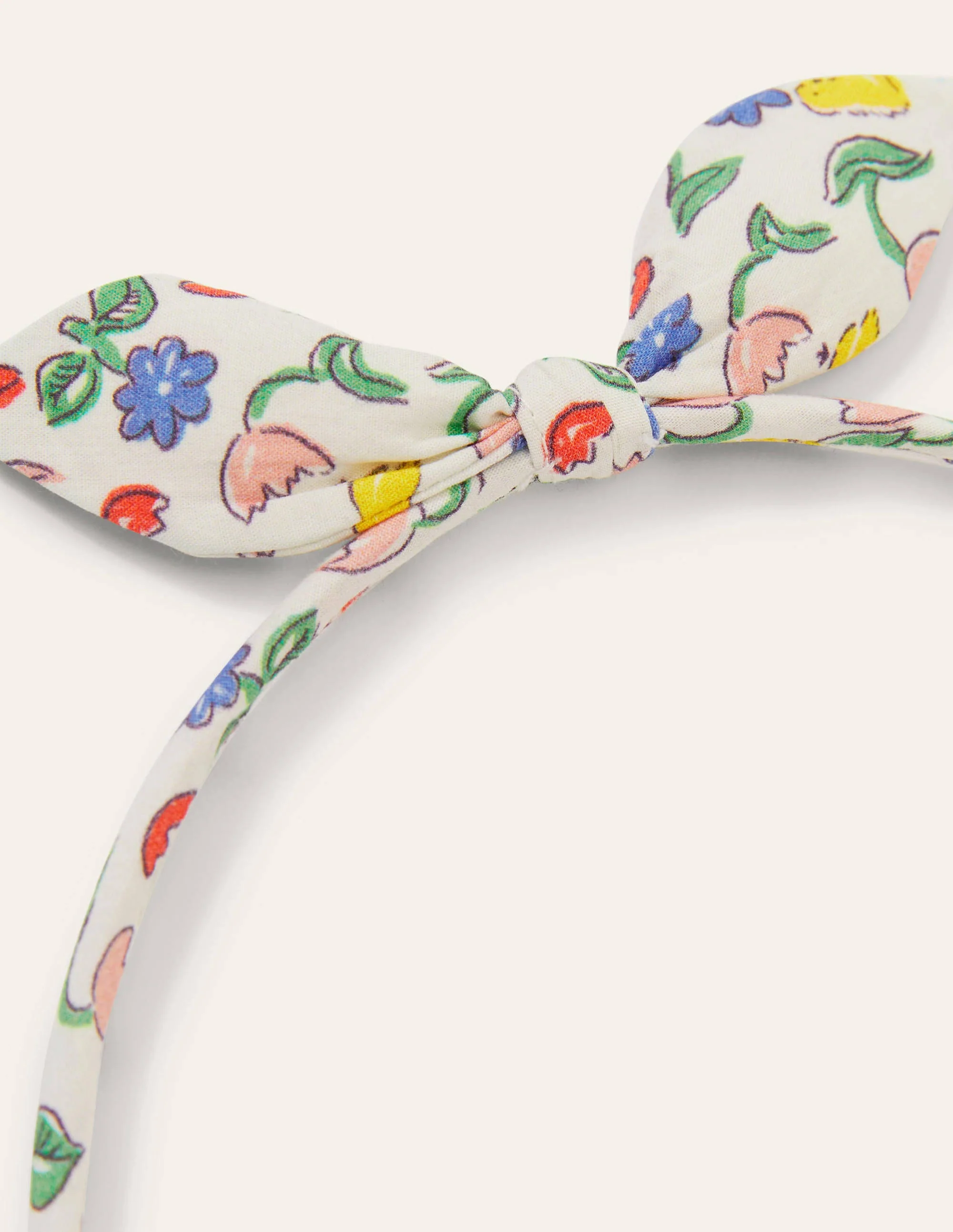 Skinny Bow Headband-Ivory Baby Chicks - Image 2