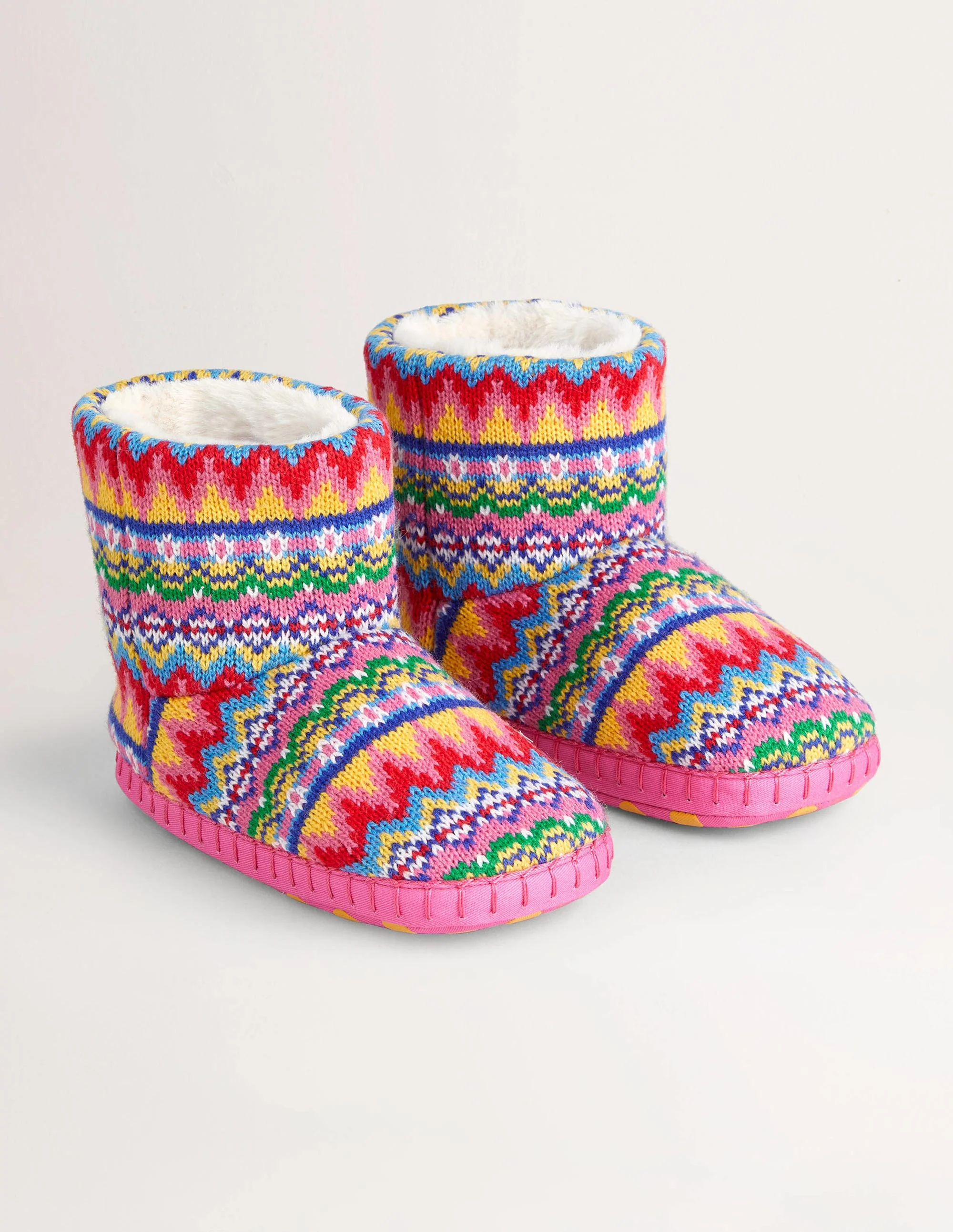 Slipper Boots-Dusty Blue Fair Isle - Image 2