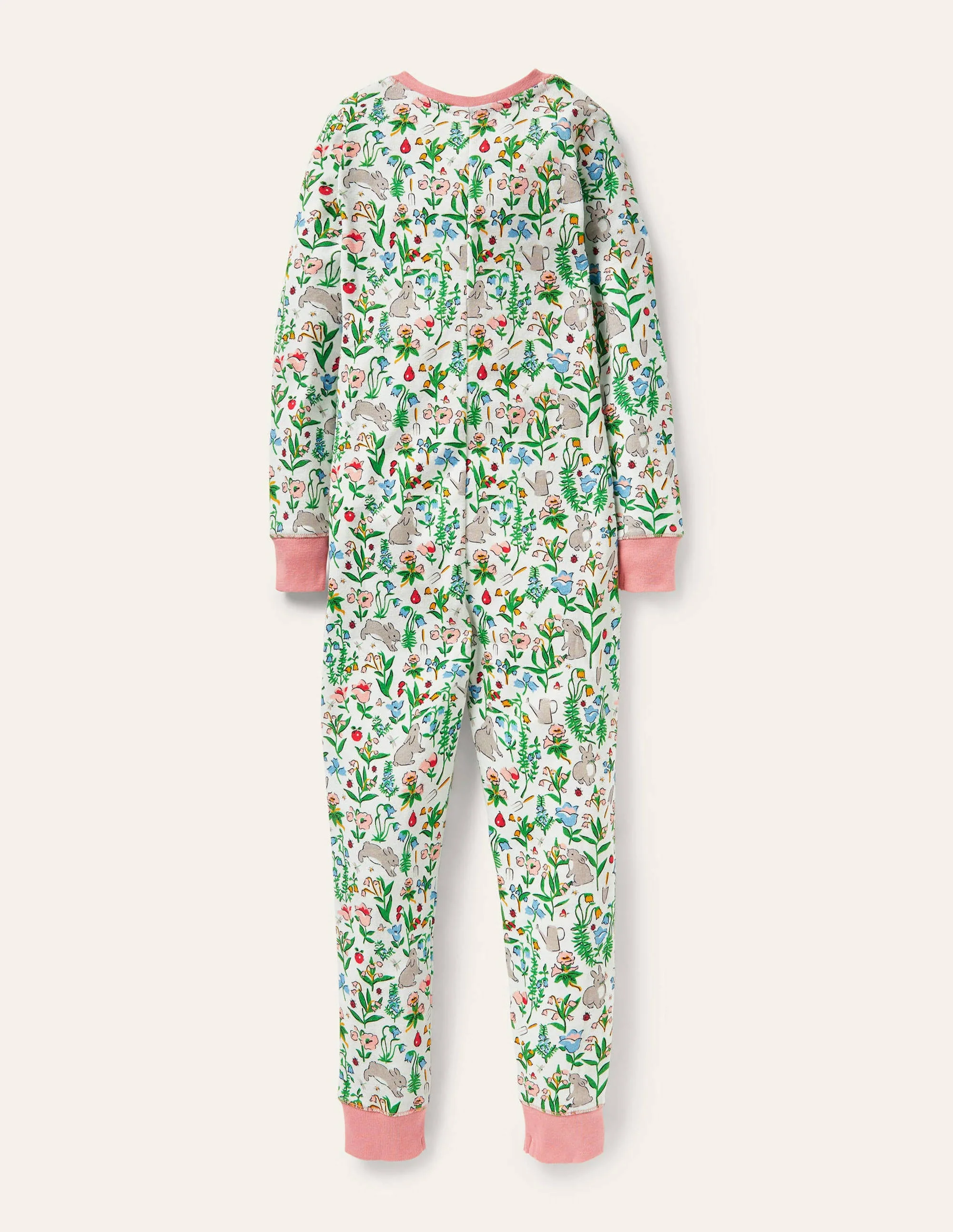 Snug All-in-one Pajamas-Multi Bunny Field - Image 2