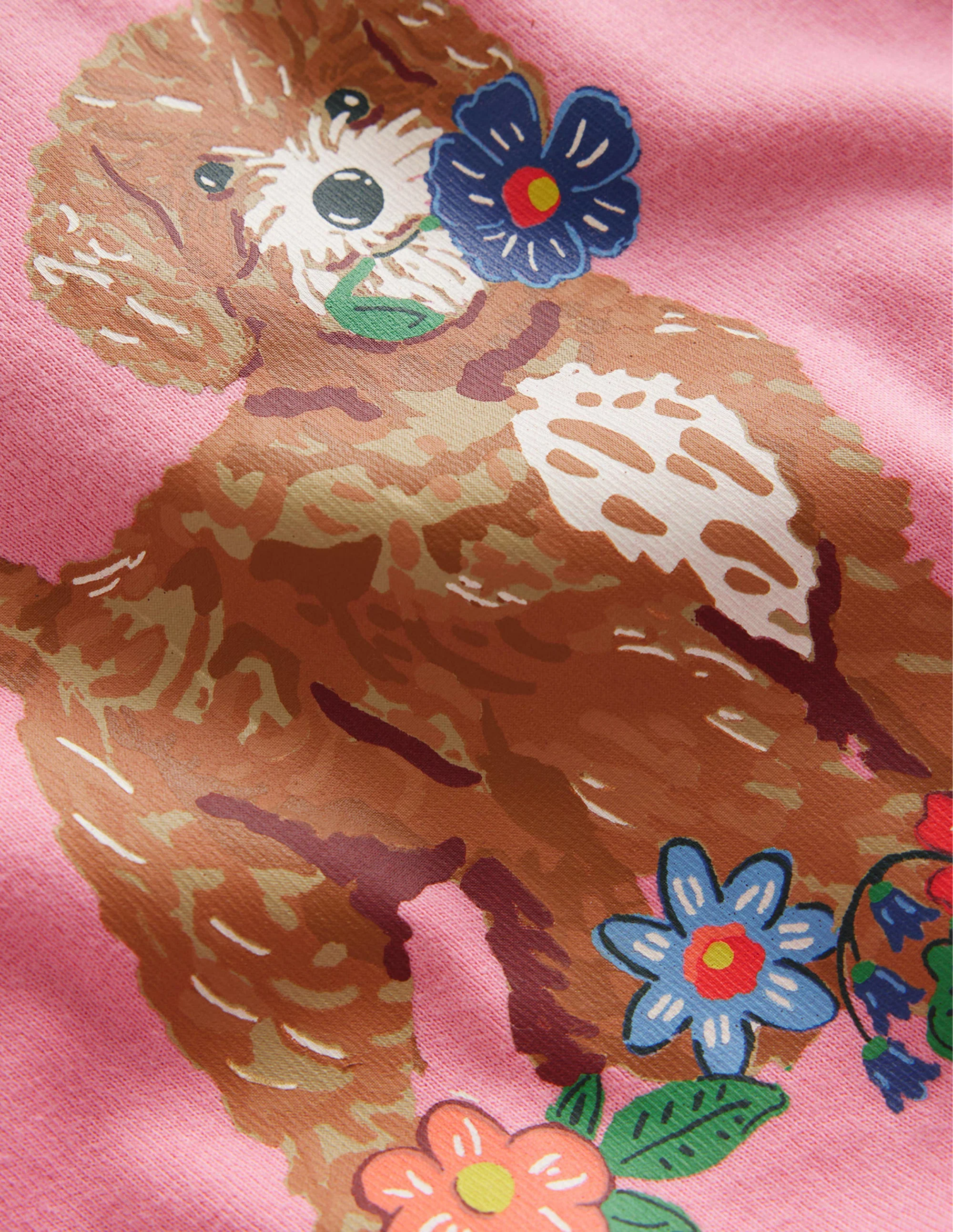 Snug Long John Pajamas-Multi Micro Pups - Image 3