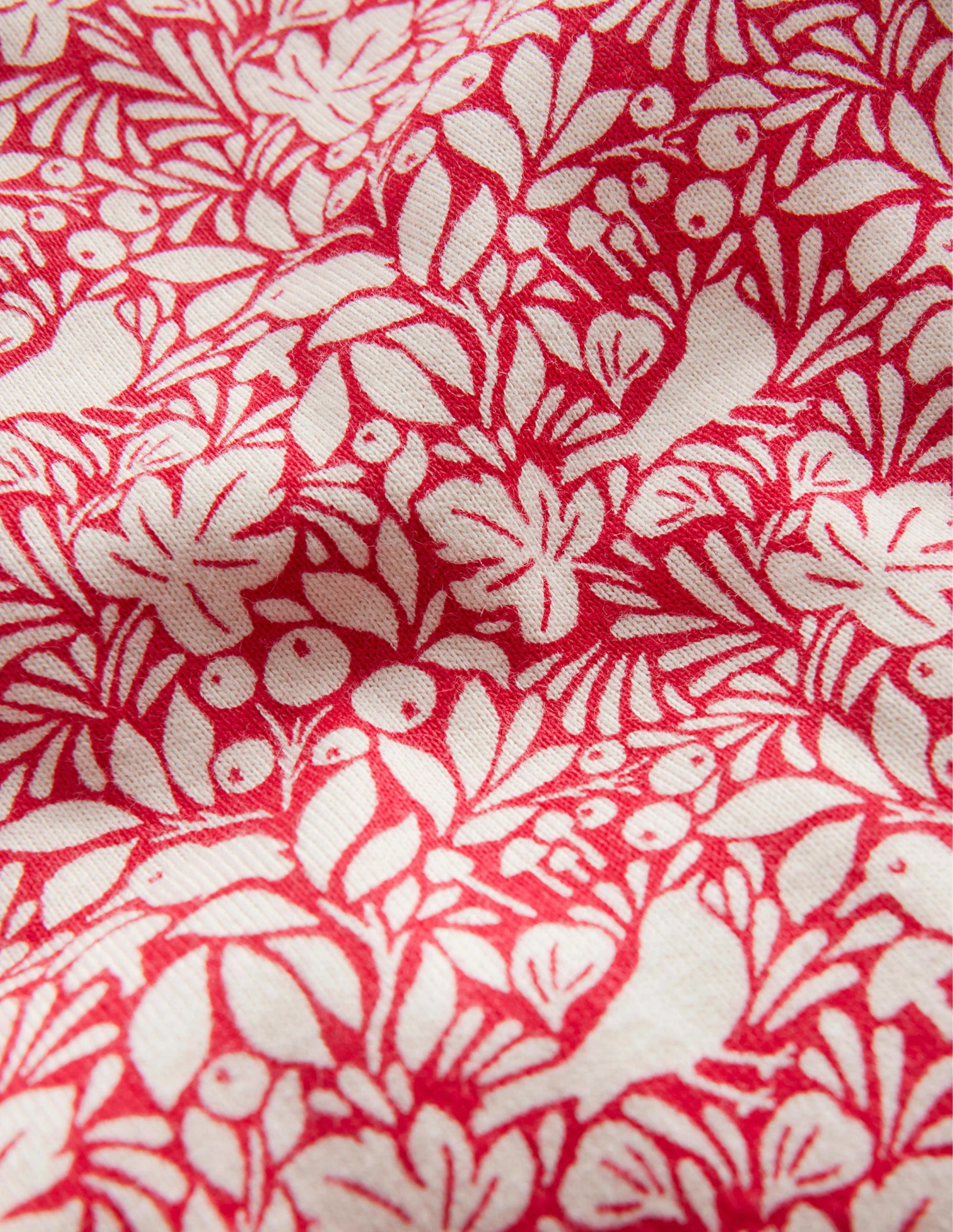 Snug Long John Pajamas-Rockabilly Red Robins - Image 3